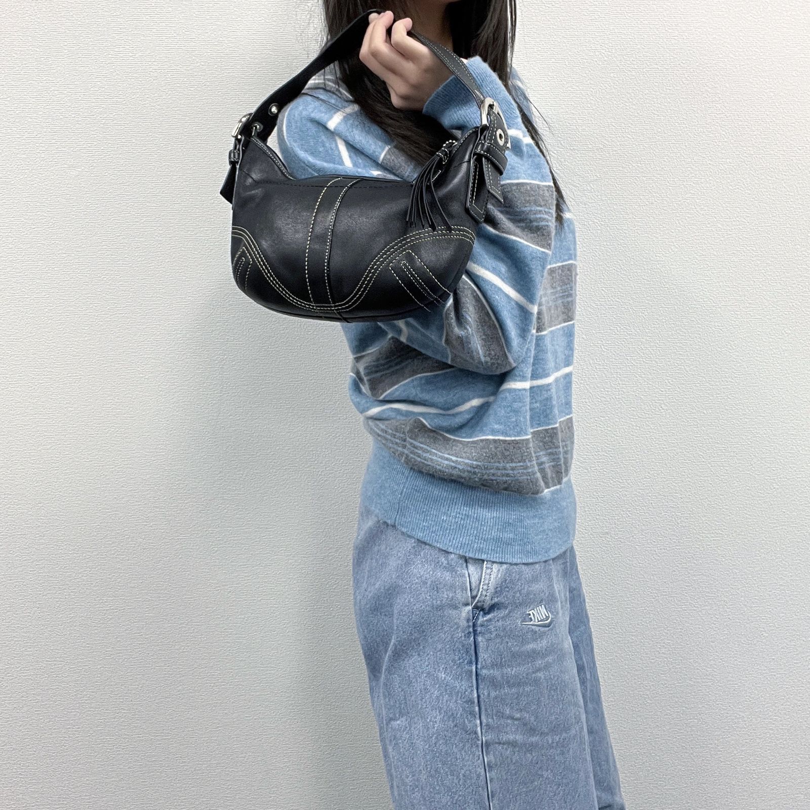 COACH コーチ ハンドバッグ ショルダーバッグ 肩掛け ブラック レザー 