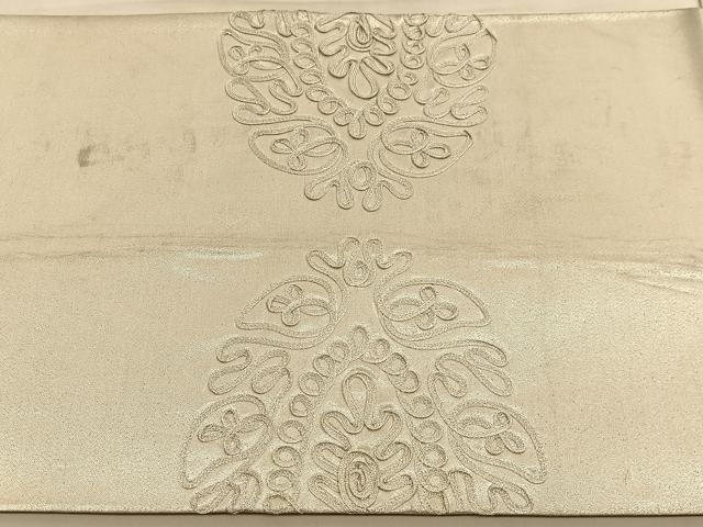 平和屋着物○綴れ 太鼓柄袋帯 籬菊文 金銀糸 正絹 逸品 DAAZ2389op