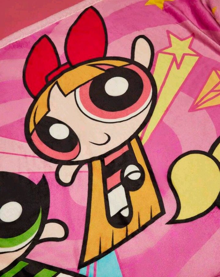 THE POWERPUFF GIRLS パワーパフガールズ ブランケット ひざ掛け