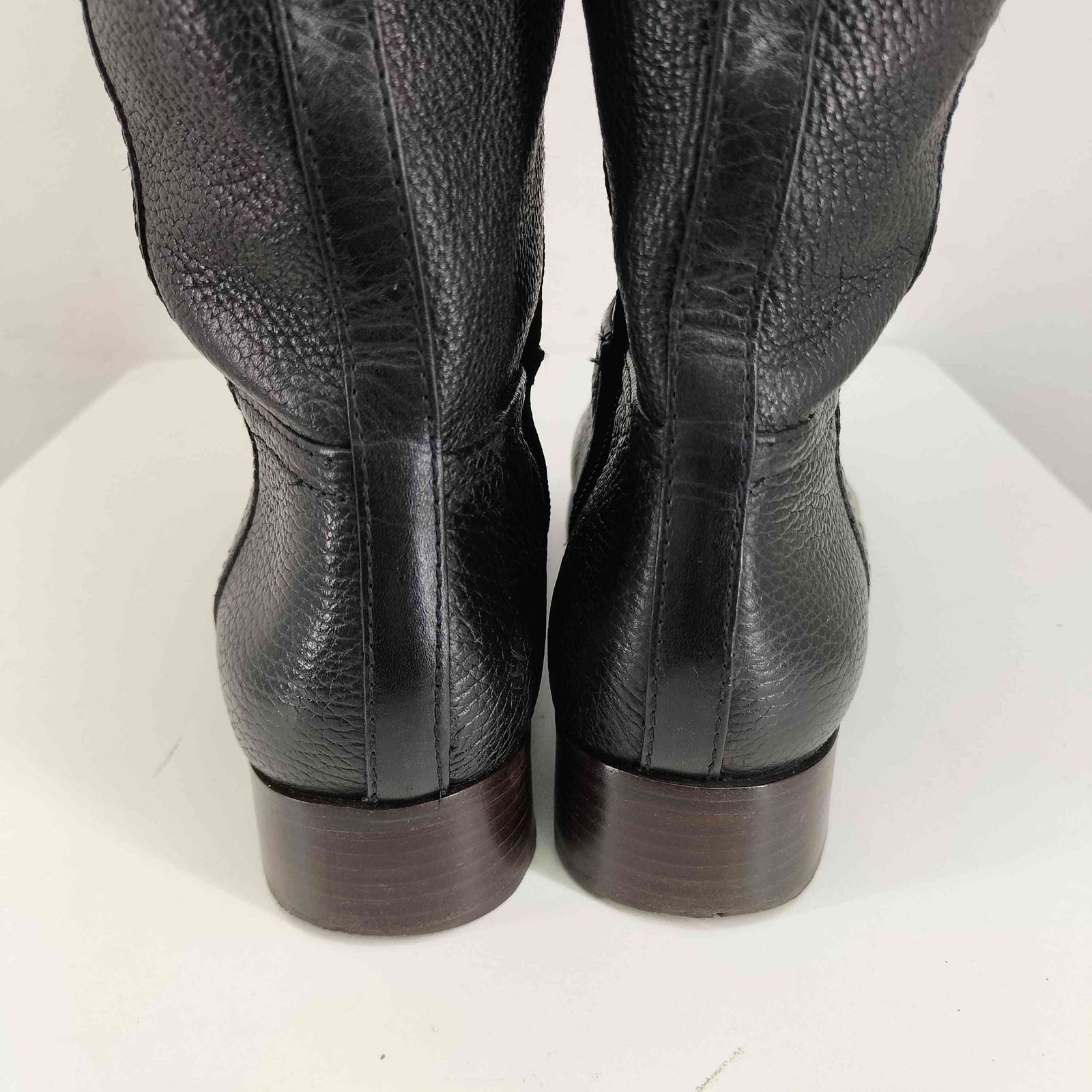 トリーバーチ TORY BURCH サイドロゴ レザーロングブーツ レディース