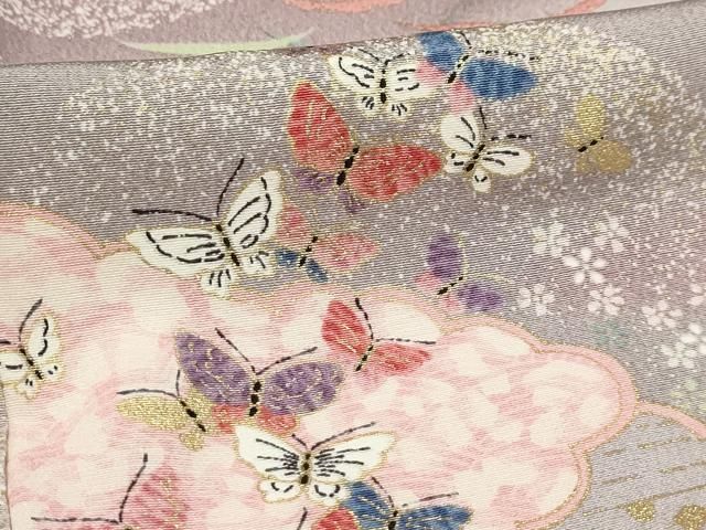 平和屋着物□上質な小紋 花蝶文 金彩 正絹 逸品 AABC5432sx - メルカリ