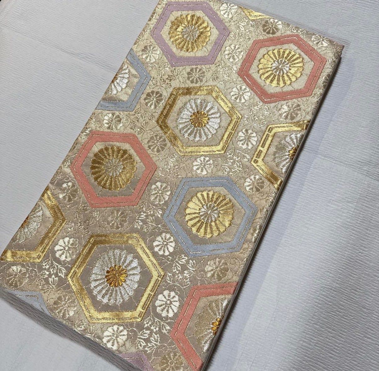 ❰6356❱ フルセット　訪問着 刺繍 やまと 金駒刺繍　袋帯　帯締 正絹　着物 6356❱ フルセット 訪問着 刺繍 やまと 金駒刺繍 袋帯 帯締 正絹 着物