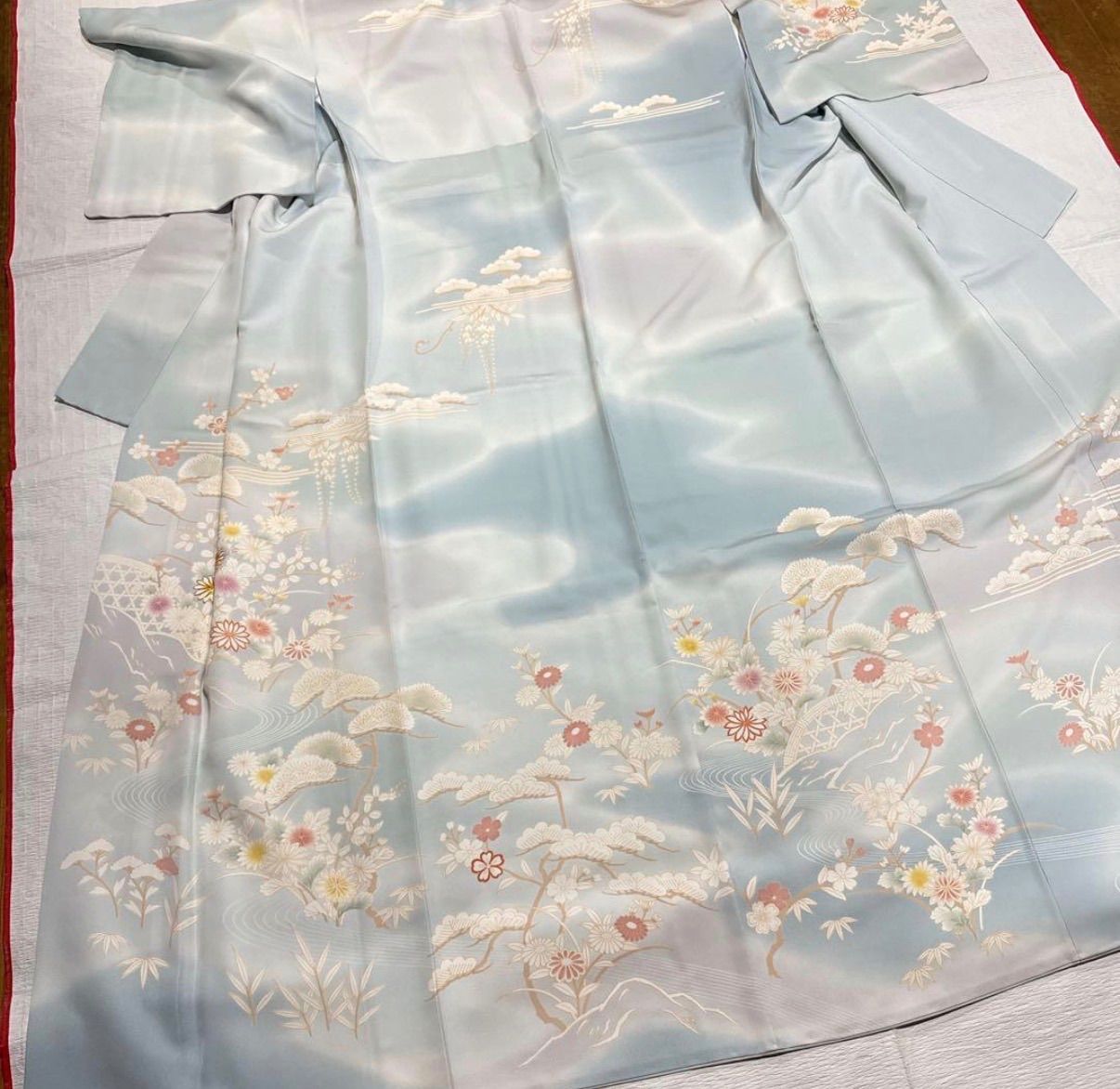 訪問着 袋帯 セット 正絹 金駒刺繍 - メルカリ