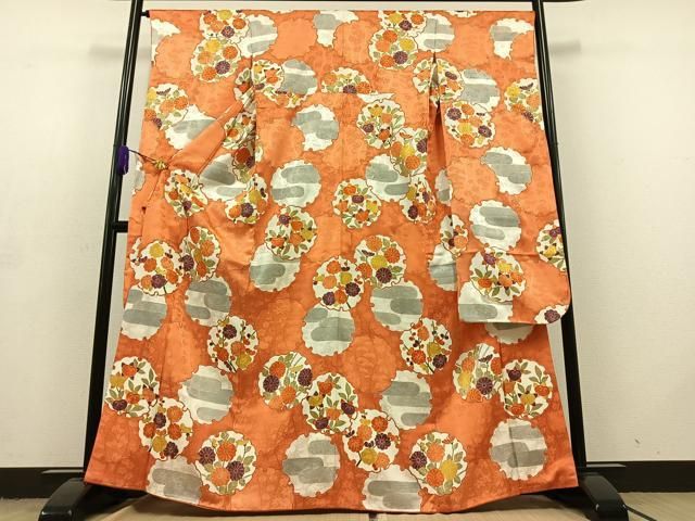 平和屋着物□豪華振袖 駒刺繍 雪輪花文 金糸 金彩 正絹 逸品