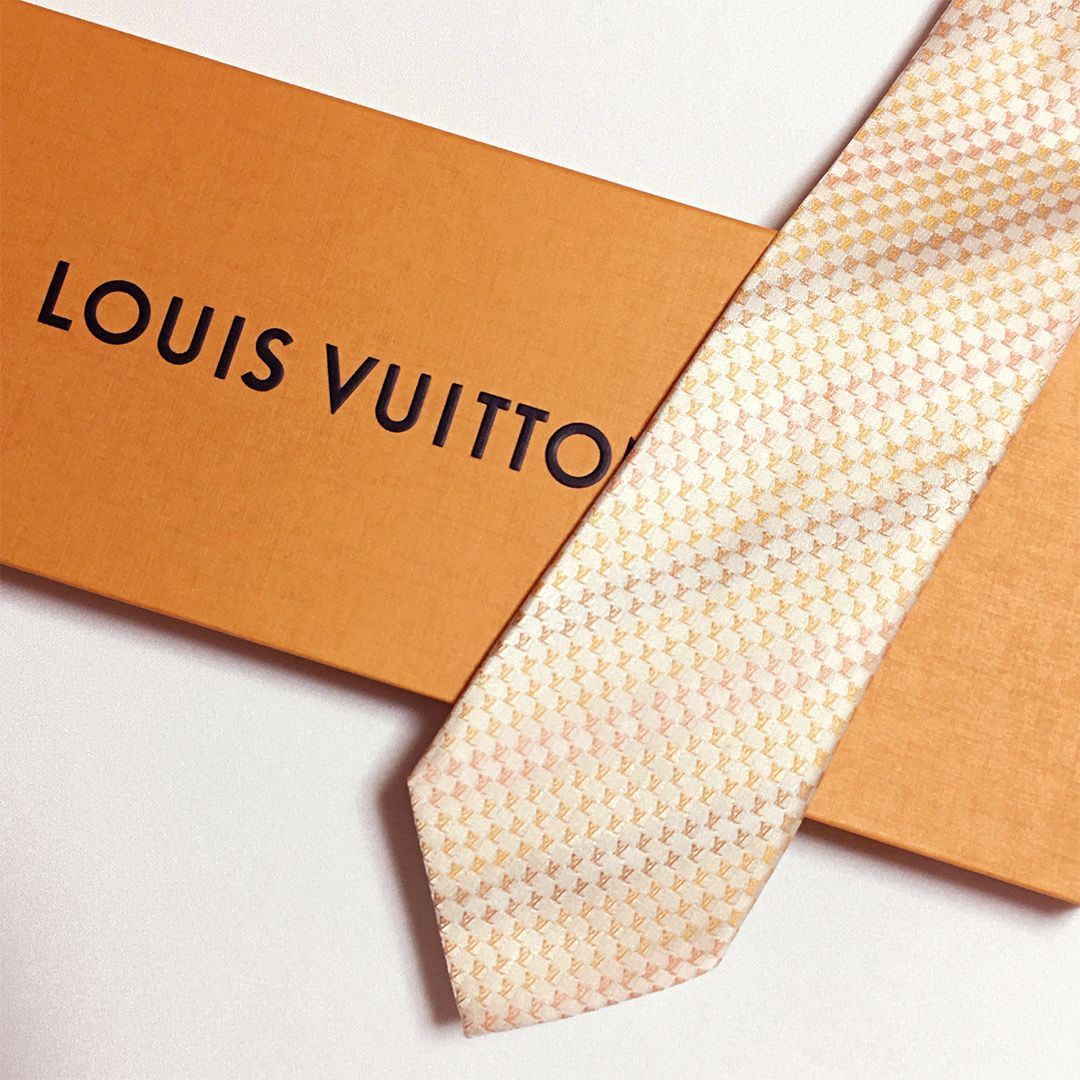 感謝価格 未使用級 ネクタイ・ダミエ メンズ ネクタイ VUITTON（ルイ