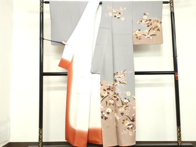 平和屋着物●訪問着　横段亀甲文　金彩　正絹　逸品　未使用　DAAY5850ud 平和屋着物○訪問着 横段亀甲文 金彩 正絹 逸品 未使用 DAAY5850ud