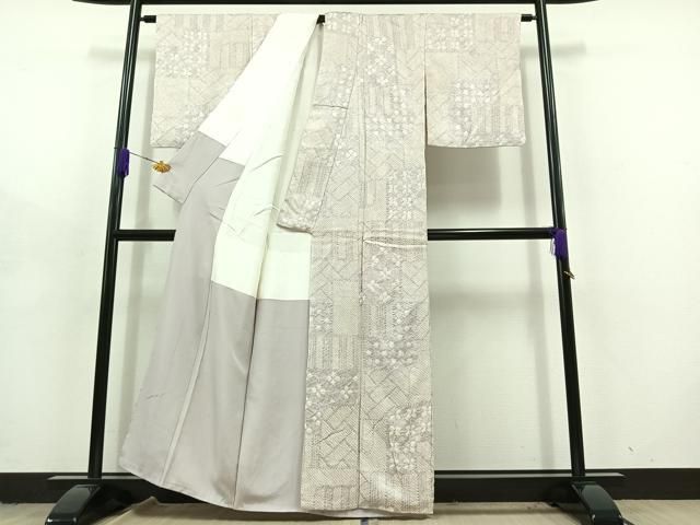 平和屋着物□上質な小紋 絞り 幾何学文 正絹 逸品 AABD3262jh - メルカリ