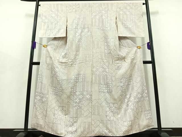 平和屋着物□上質な小紋 絞り 幾何学文 正絹 逸品 AABD3262jh - メルカリ