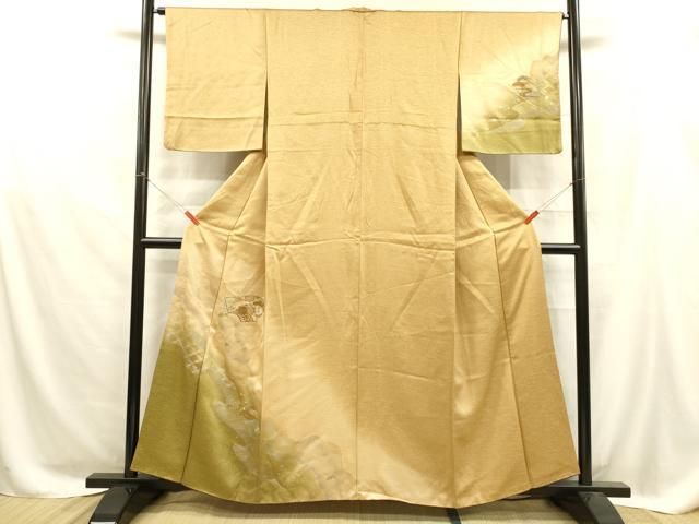 平和屋着物□極上 訪問着 流水文 暈し染め 金糸 逸品 未使用