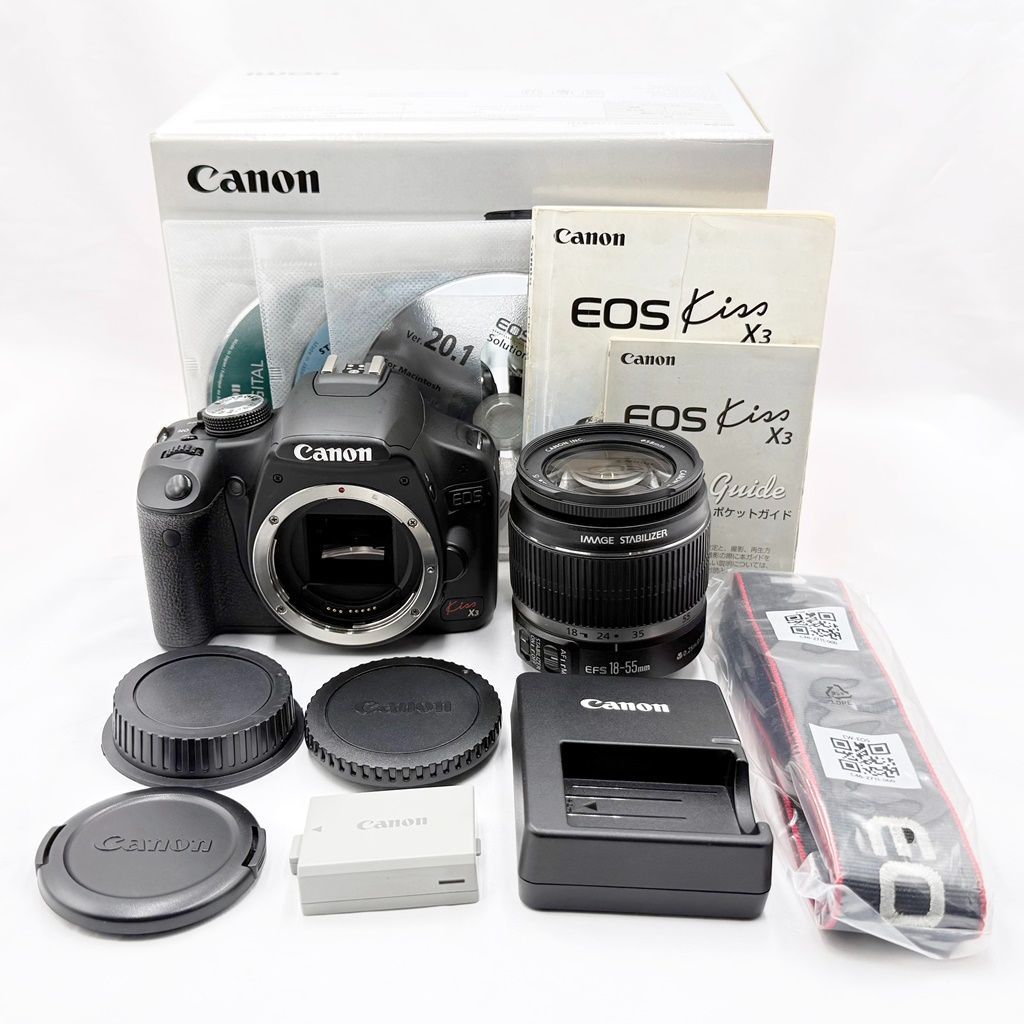 美品】キヤノン CANON EOS Kiss X3 レンズキット 一眼レフカメラ 中古