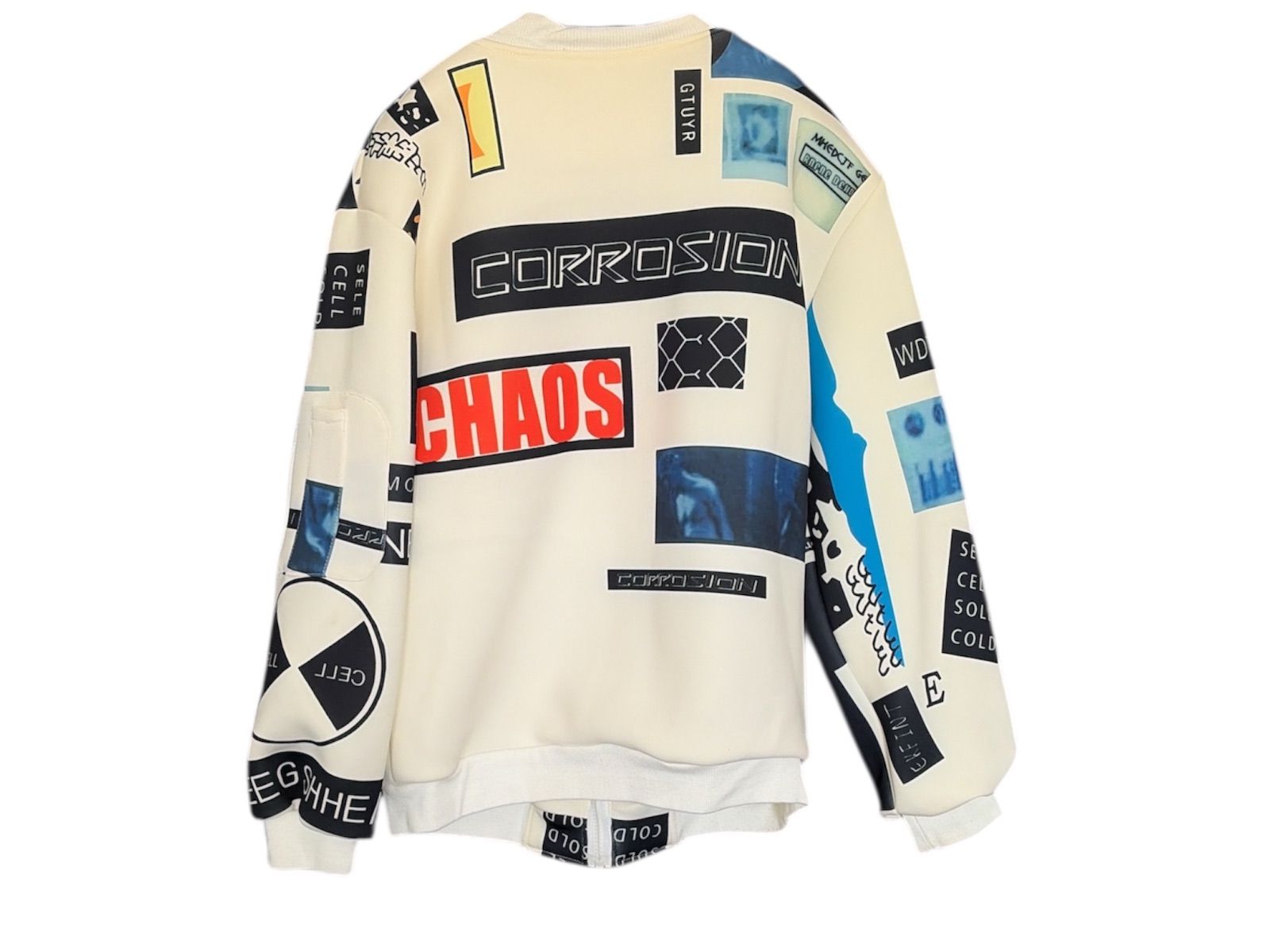 Z1624SNAKI スタジャン ジャンパー アウター 白 ホワイト メンズ 長袖