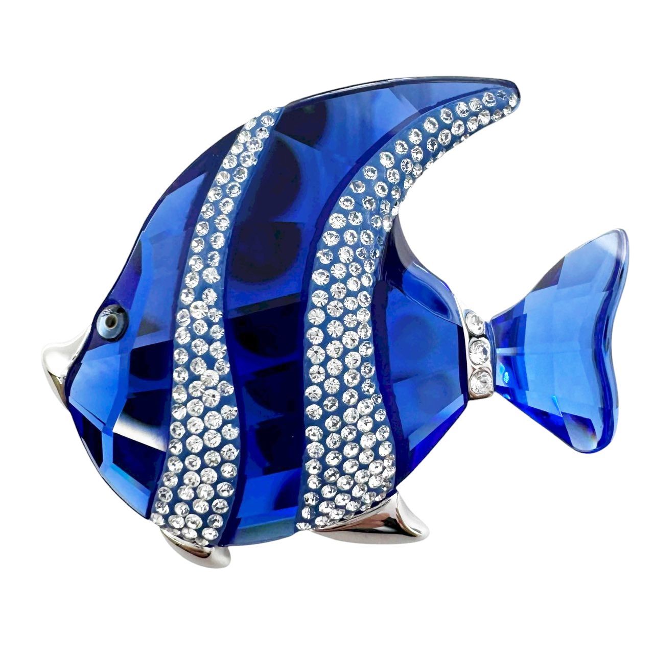 SWAROVSKI スワロフスキー ブローチ エンゼルフィッシュ 魚 ブルー 