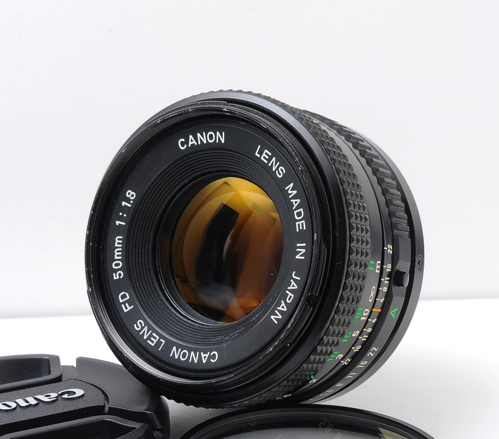 Canon EF 一眼レフ + FD50mm F1.8 標準レンズセット 動作品 光学良好
