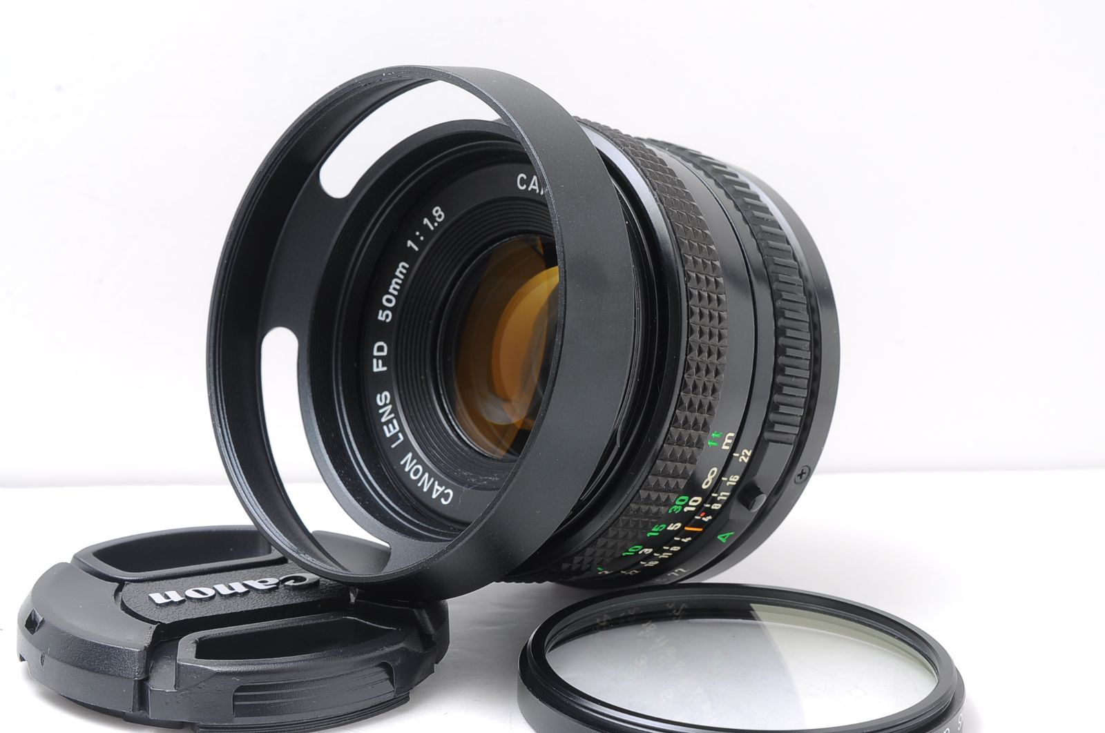 Canon EF 一眼レフ + FD50mm F1.8 標準レンズセット 動作品 光学良好