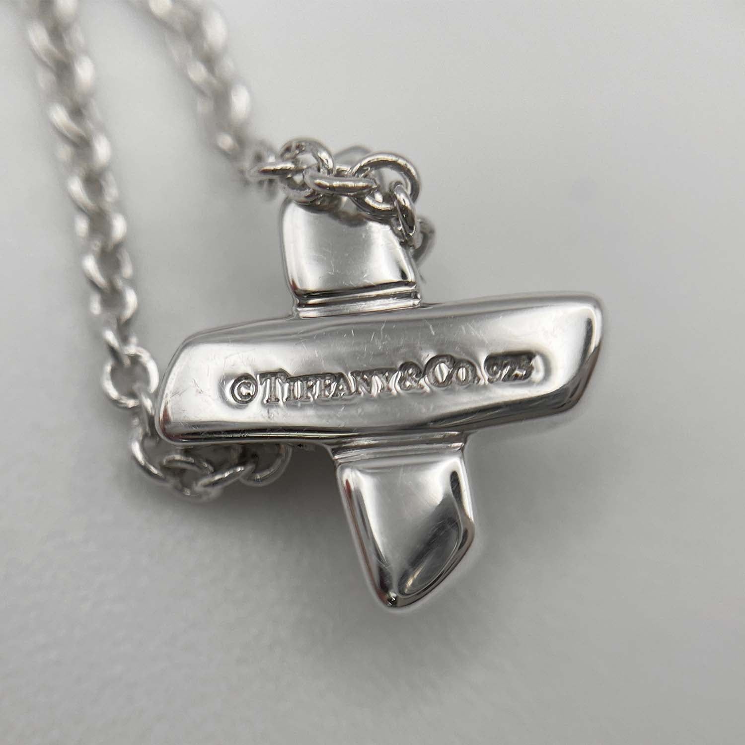 Tiffany&Co. ティファニー ネックレス グラフィティX キス ミニ クロス