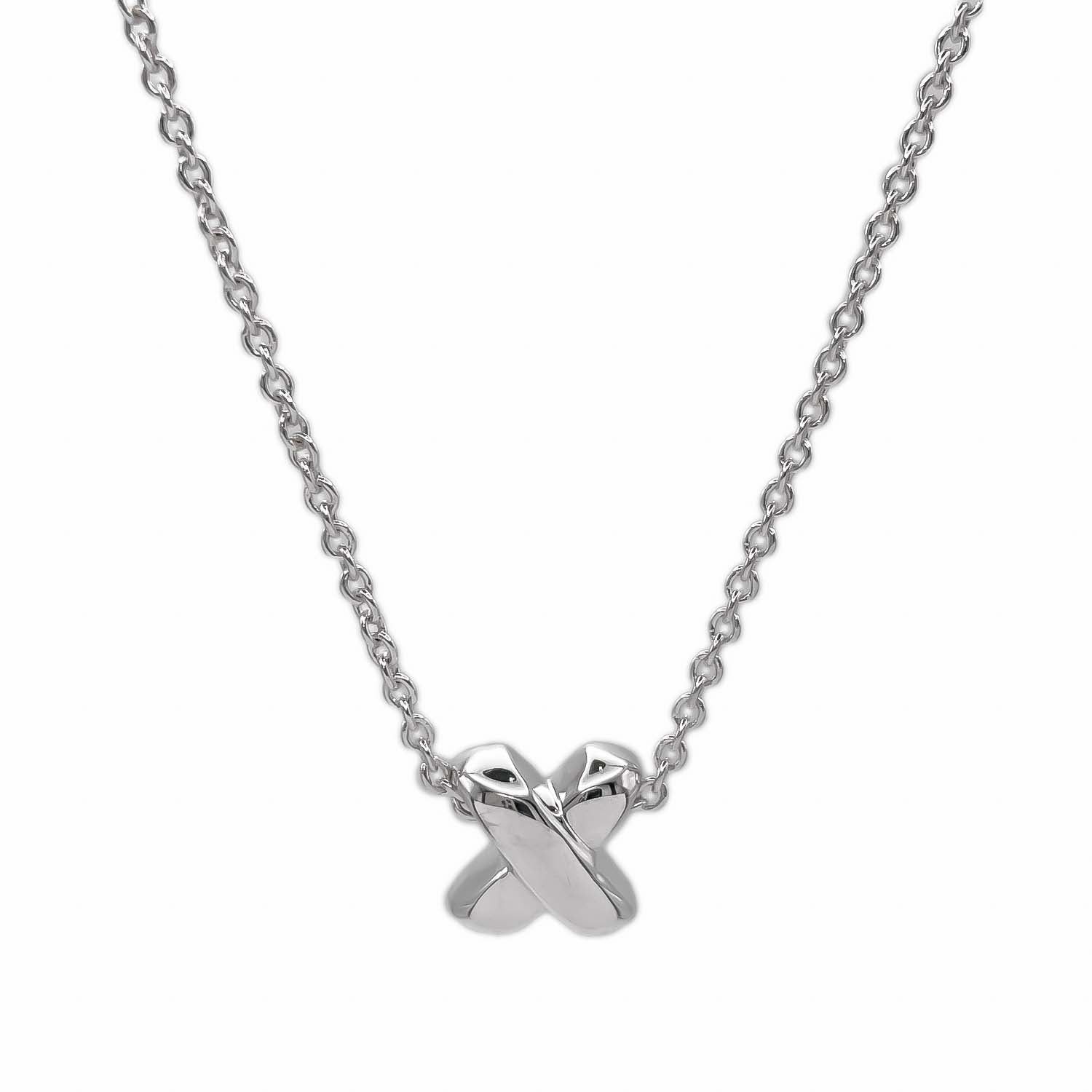 Tiffany&Co. ティファニー ネックレス グラフィティX キス ミニ クロス