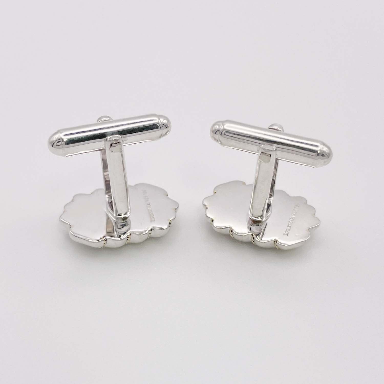 Tiffany&Co. ティファニー カフリンクス カフスボタン コンビ SV925