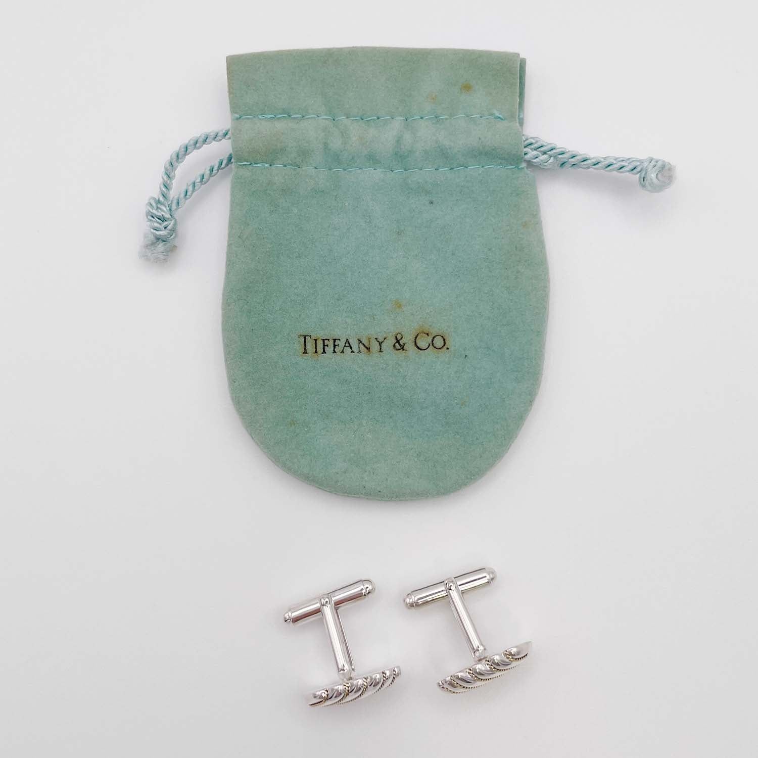 Tiffany&Co. ティファニー カフリンクス カフスボタン コンビ SV925