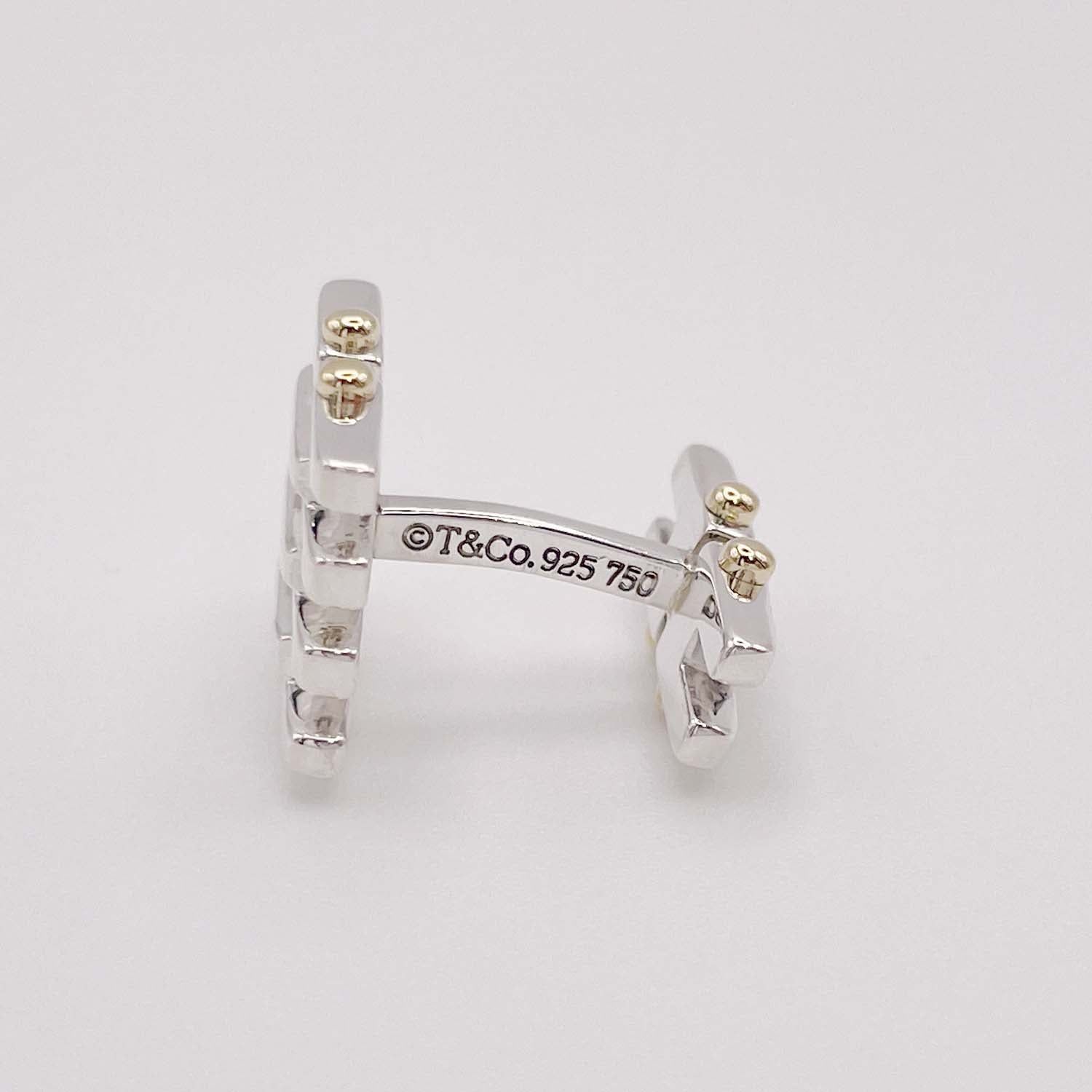 Tiffany&Co. ティファニー ゲート カフリンクス カフスボタン コンビ