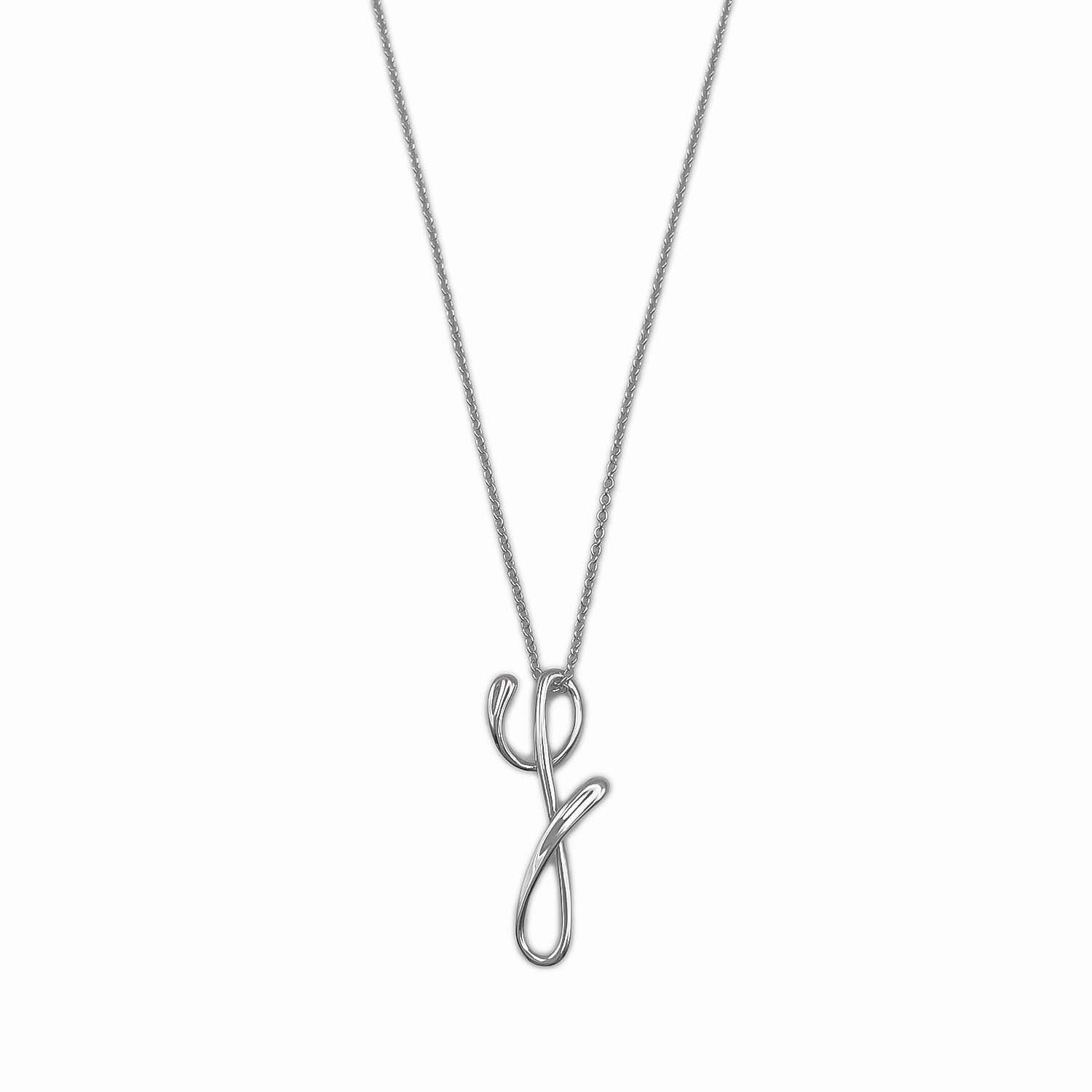 2884-1 美品✨Tiffany ネックレス　レター　S イニシャル TIFFANY&Co. ティファニー ネックレス レター イニシャル S