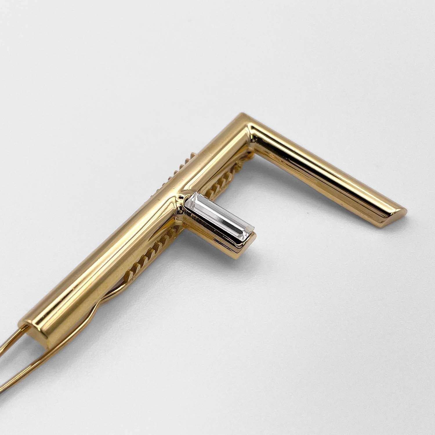 FENDI フェンディ ヘアクリップ 2024 ピン FendiFirst 髪留め ライン