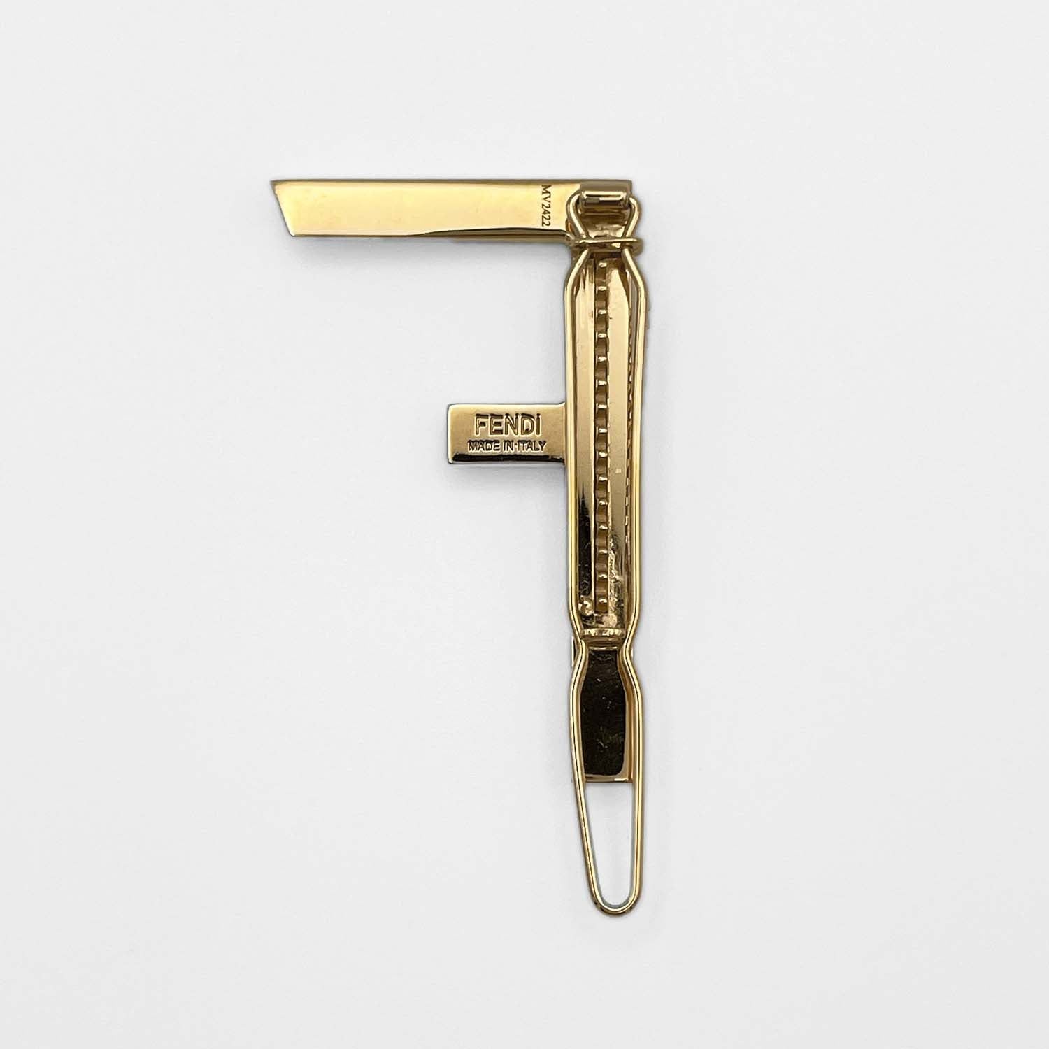 FENDI フェンディ ヘアクリップ 2024 ピン FendiFirst 髪留め ライン