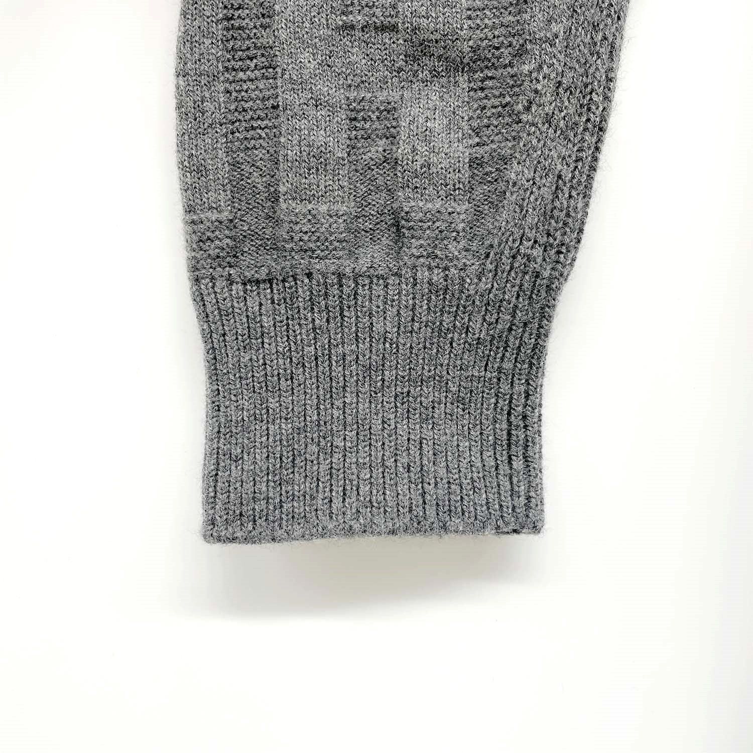 HERMES エルメス サイズ38 ニットワンピース グレー バージンウール