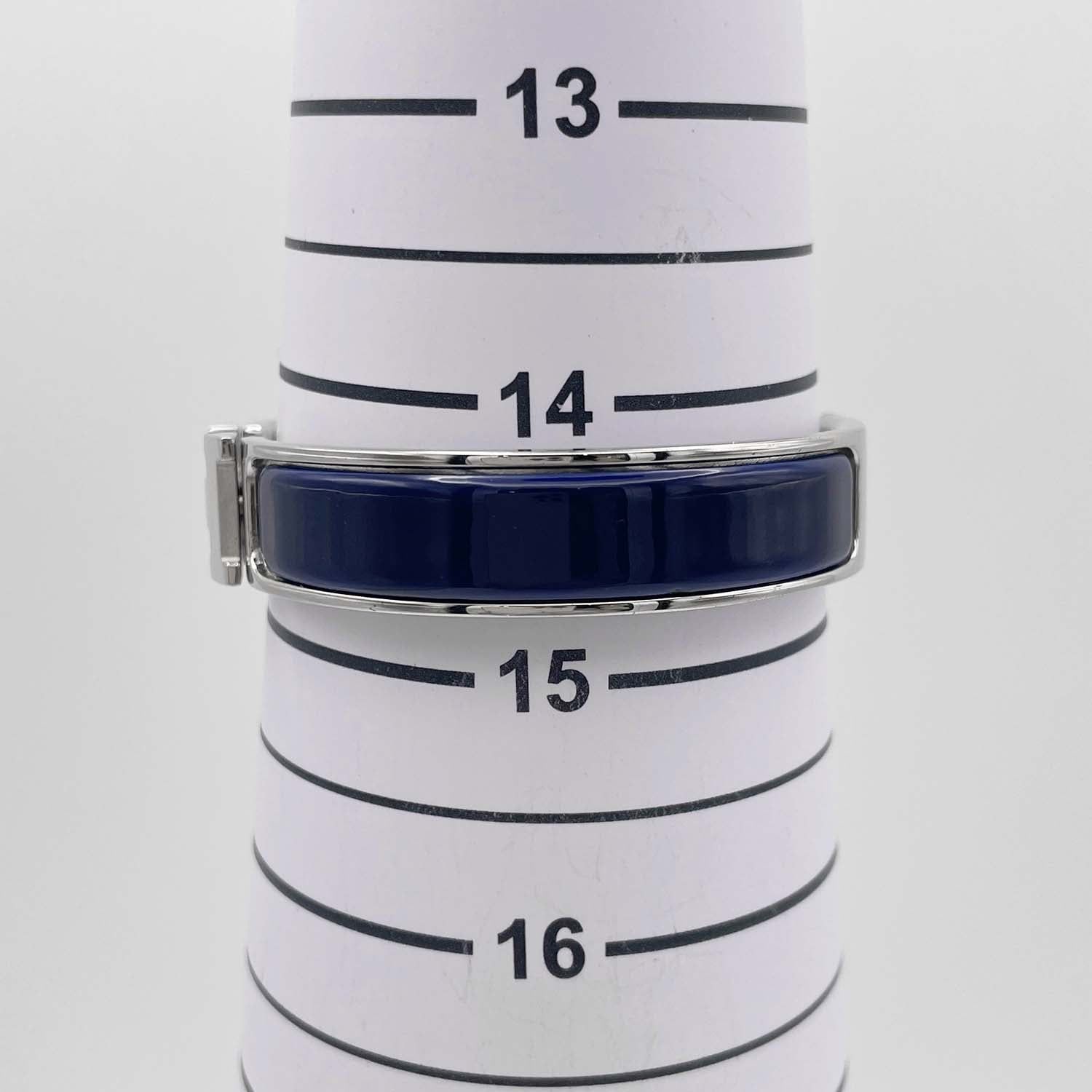 エルメス クリックH バングル ブルー・ボレール エナメルブレスレット