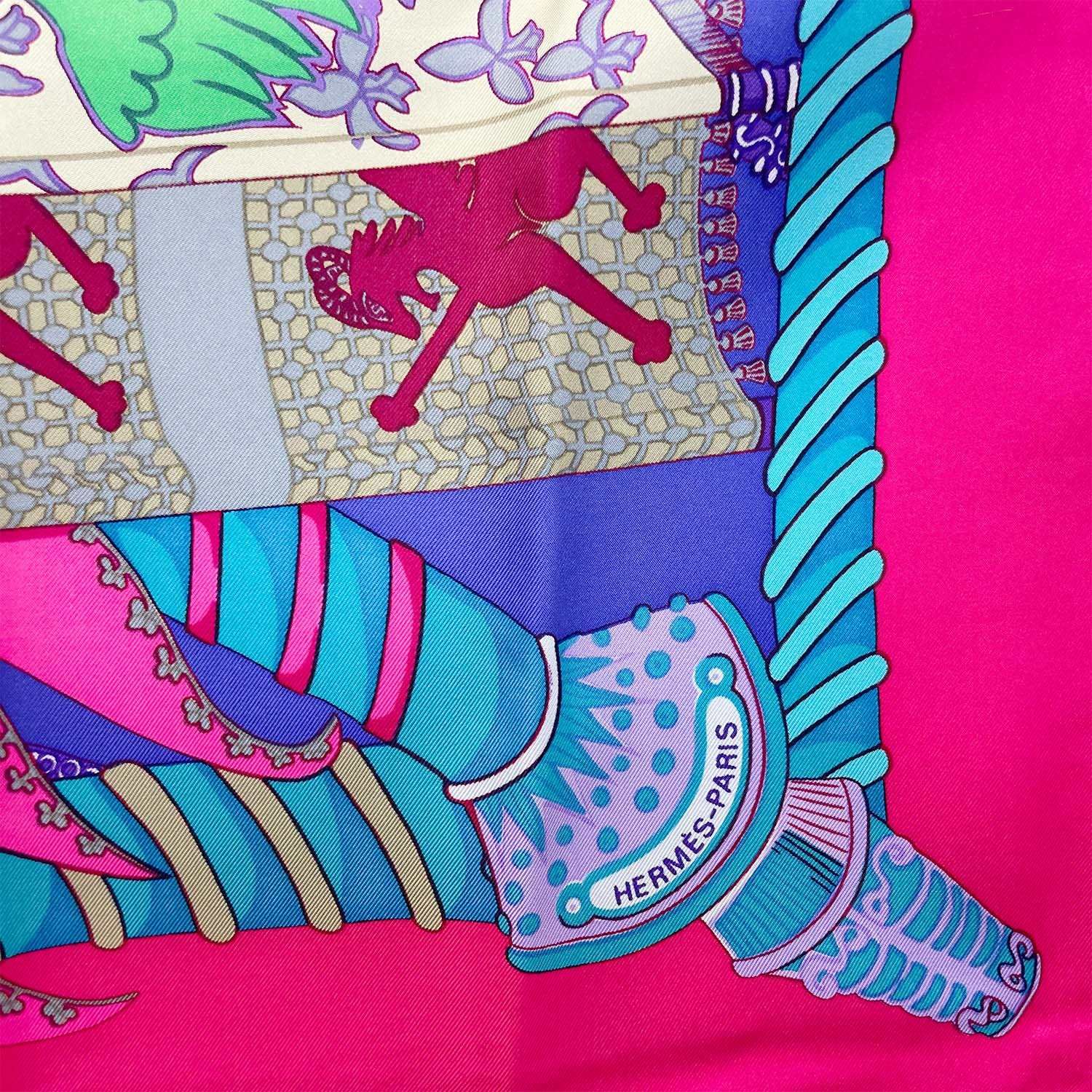 HERMES エルメス カレ90 スカーフ Etendards et bonnieres 旗 シルク