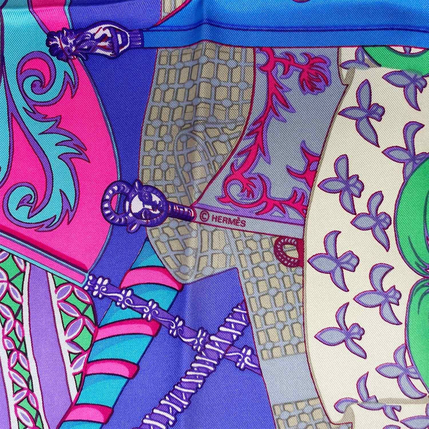 HERMES エルメス カレ90 スカーフ Etendards et bonnieres 旗 シルク