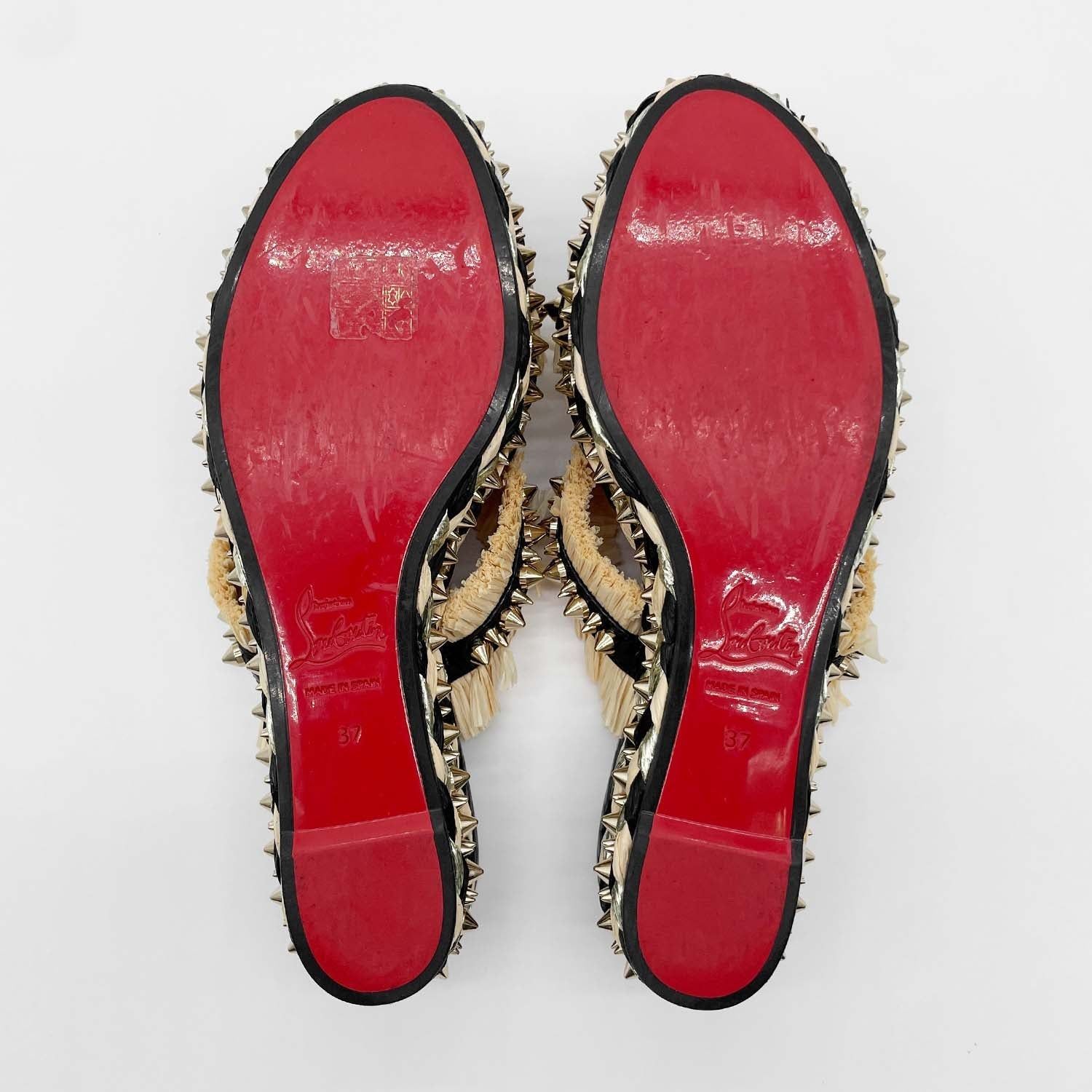 Christian Louboutin クリスチャンルブタン 37 サンダル VOLTINOUDOU