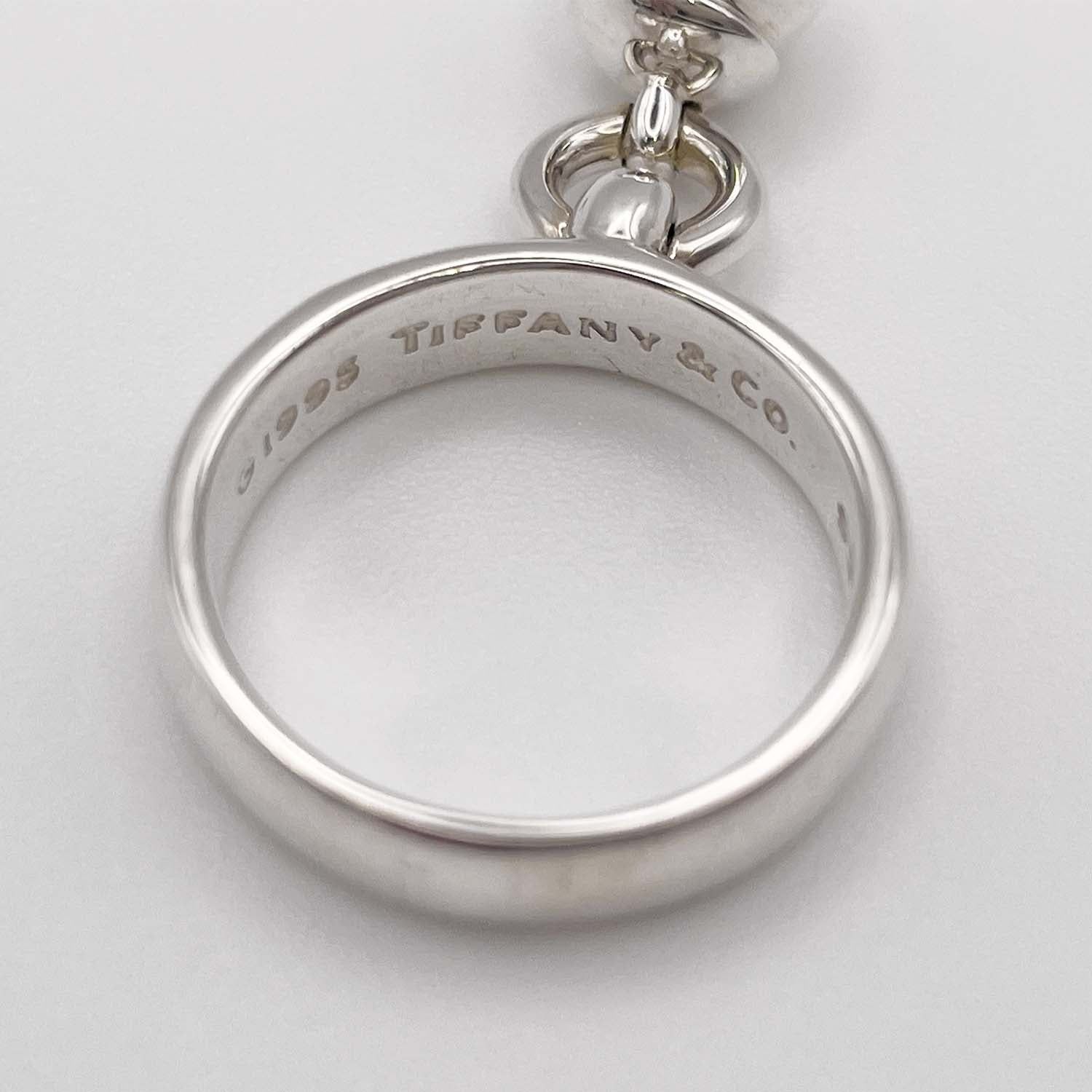 美品 Tiffany&Co. ティファニー 11号 ボールダングル リング SV925