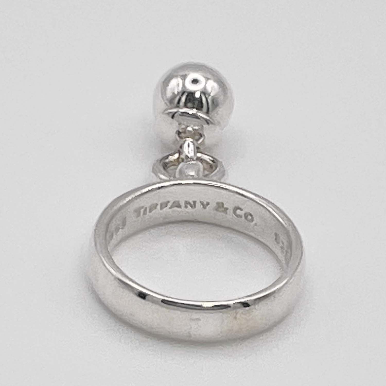 美品 Tiffany&Co. ティファニー 11号 ボールダングル リング SV925