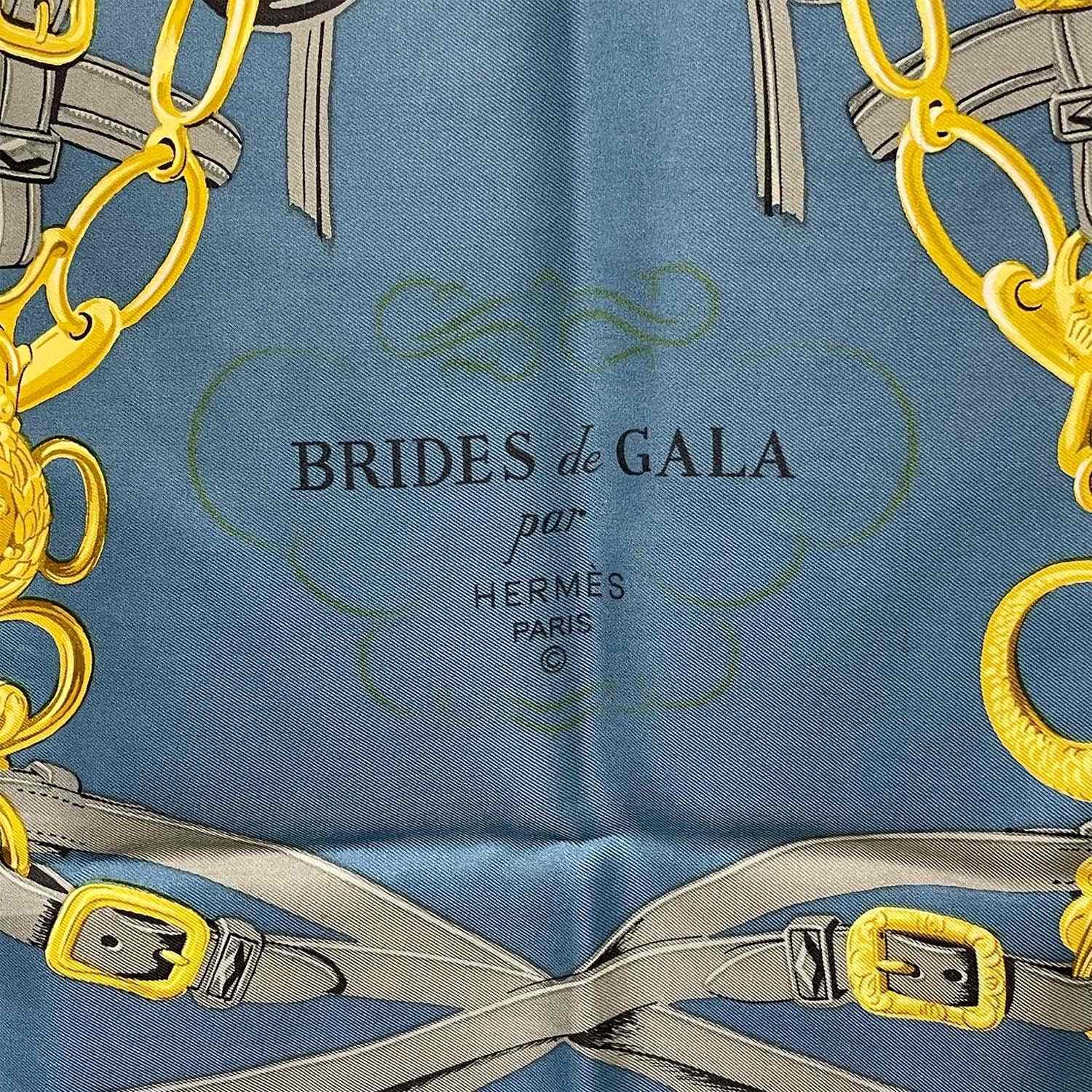HERMES エルメス カレ90 Brides de gala ブリッドドゥガラ 式典用勒