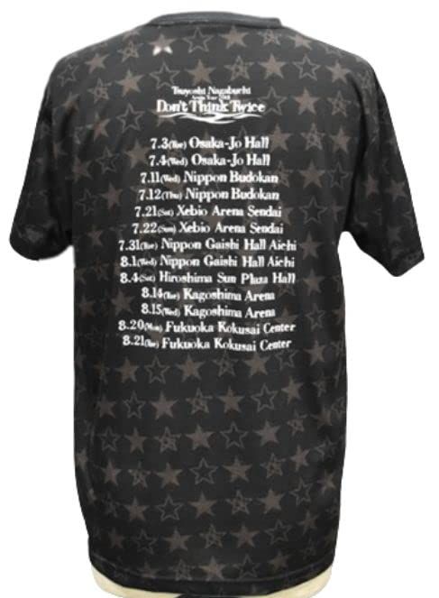 長渕 剛 Arena Tour 2018 Don't Think Twice ツアー Tシャツ 黒（星柄