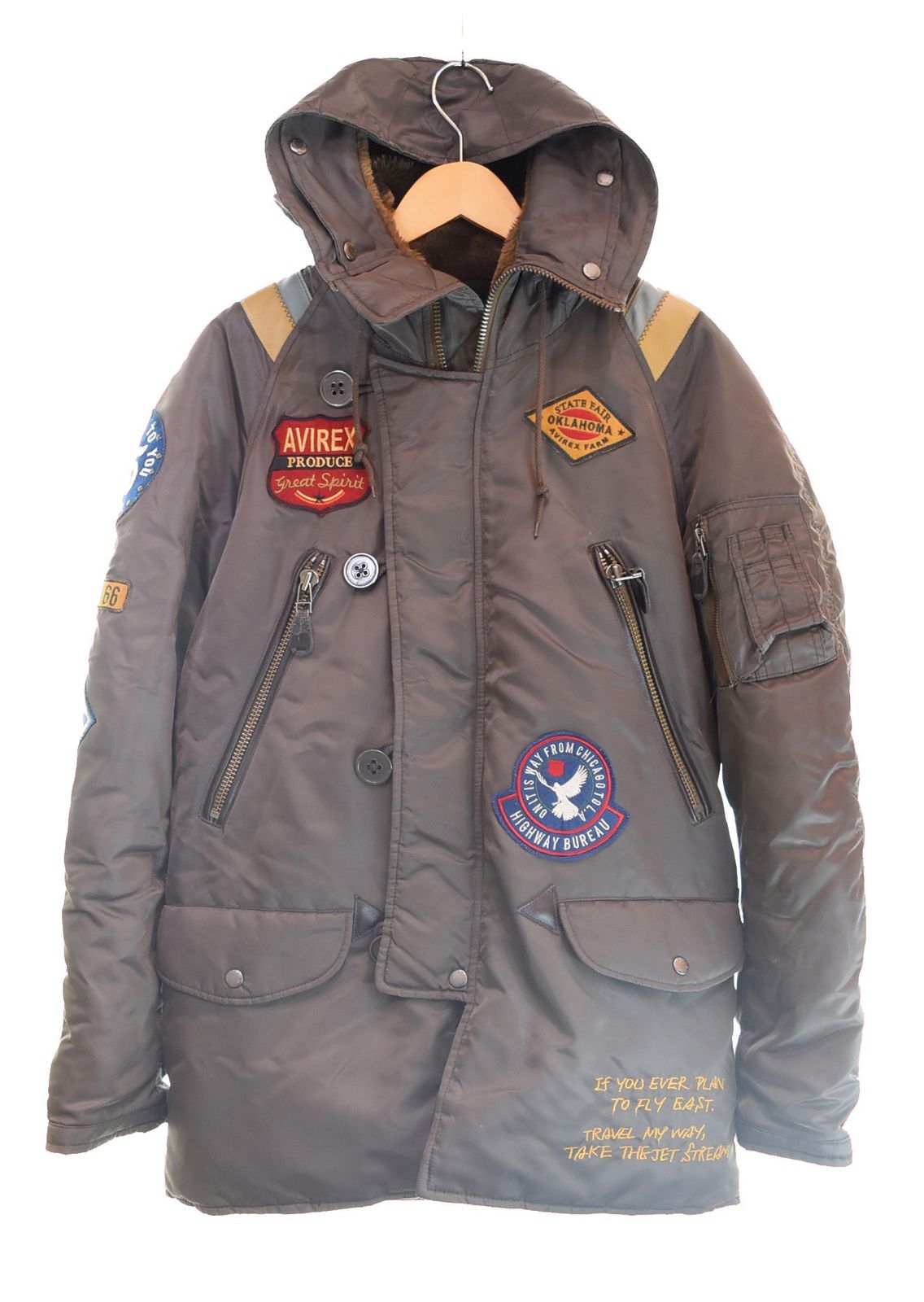 【極美品】アヴィレックス ミリタリー フライトジャケット N-3B ロゴワッペン 2025年最新】Yahoo!オークション -avirex n-3b ワッペンの中古品・新品