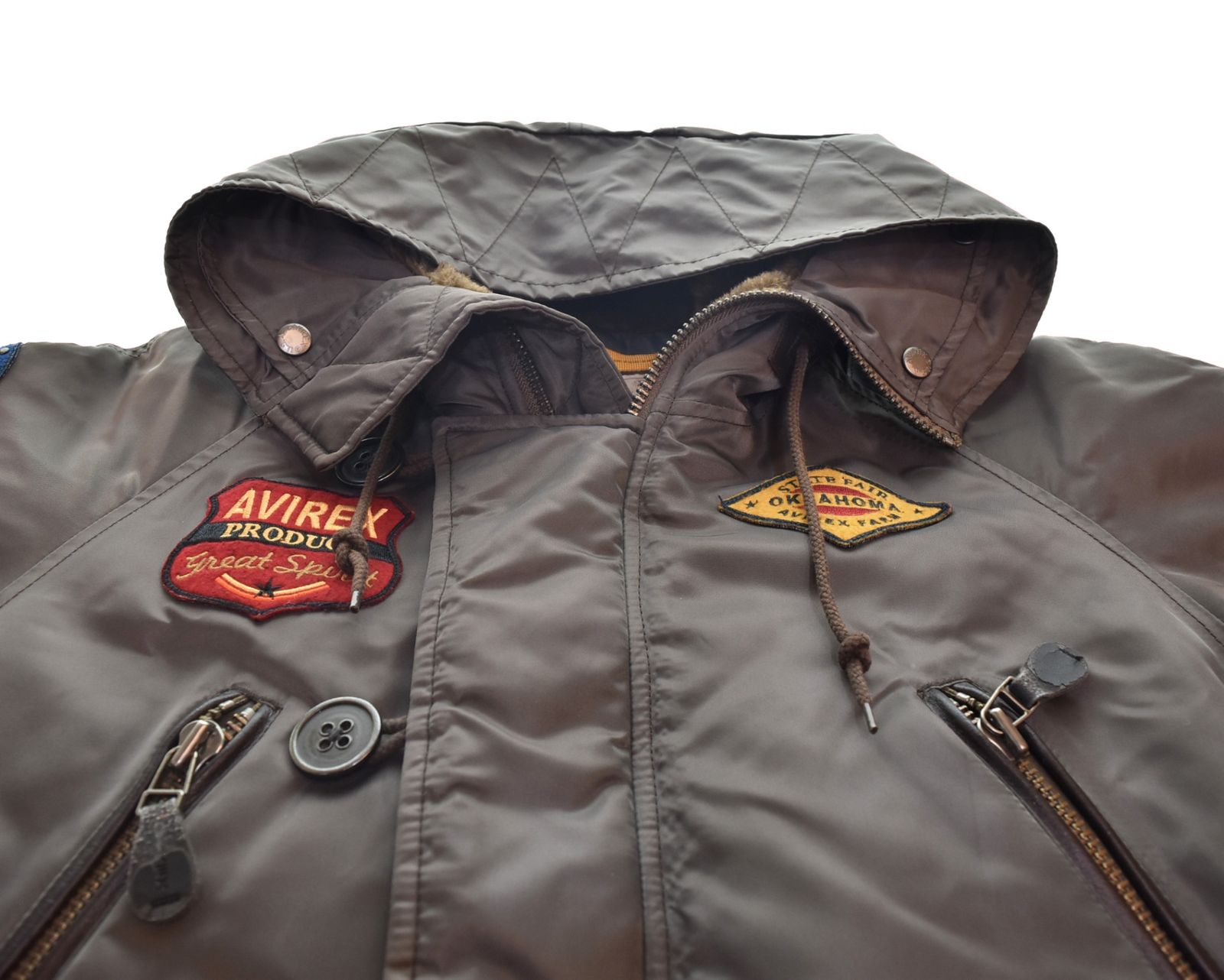 極美品】アヴィレックス ミリタリー フライトジャケット N-3B ロゴ