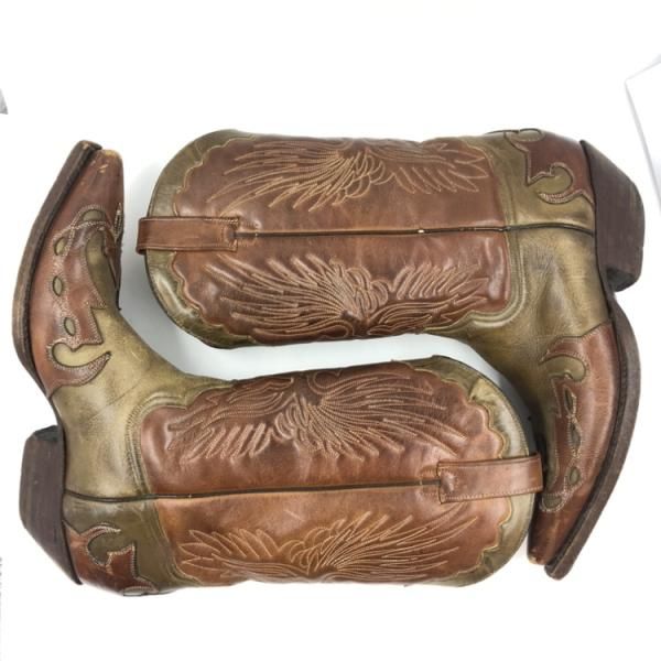 ADAM'S BOOTS ブラウンウエスタンブーツ箱付き 中古・古着通販】ADAM'S BOOTS (アダムスブーツ) ウェスタンブーツ