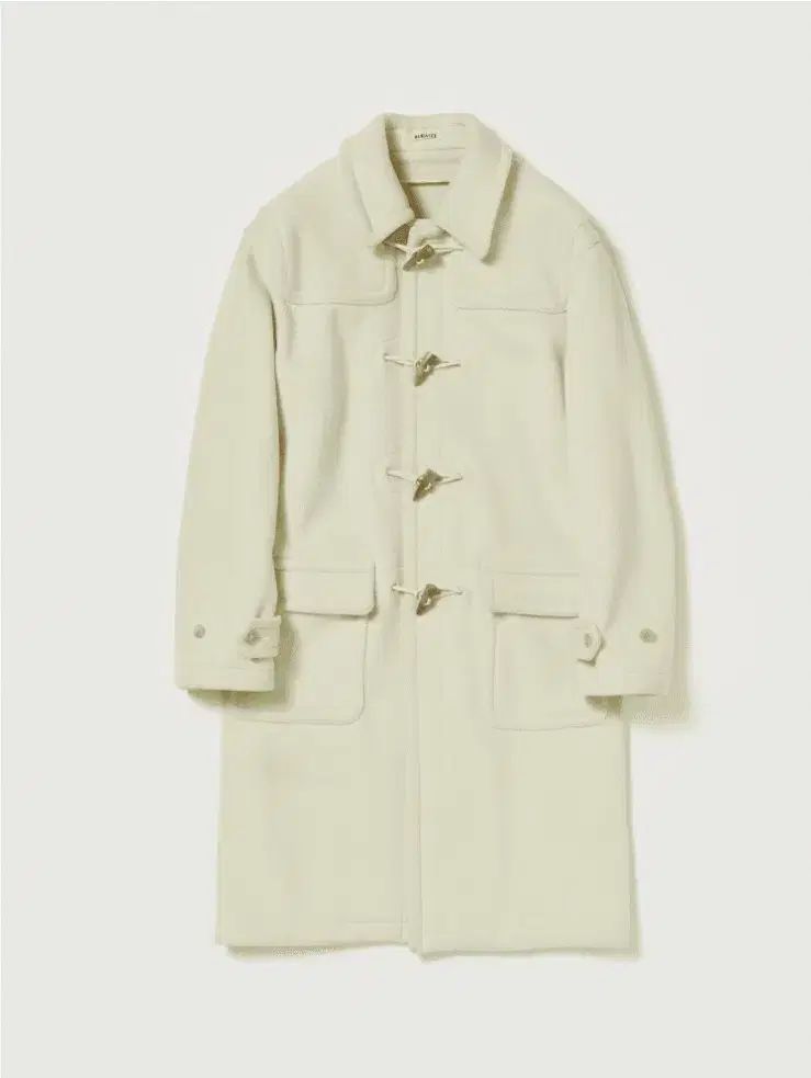 名作) AURALEE ウール ヘリンボーン ファイル ダッフル コート 出品