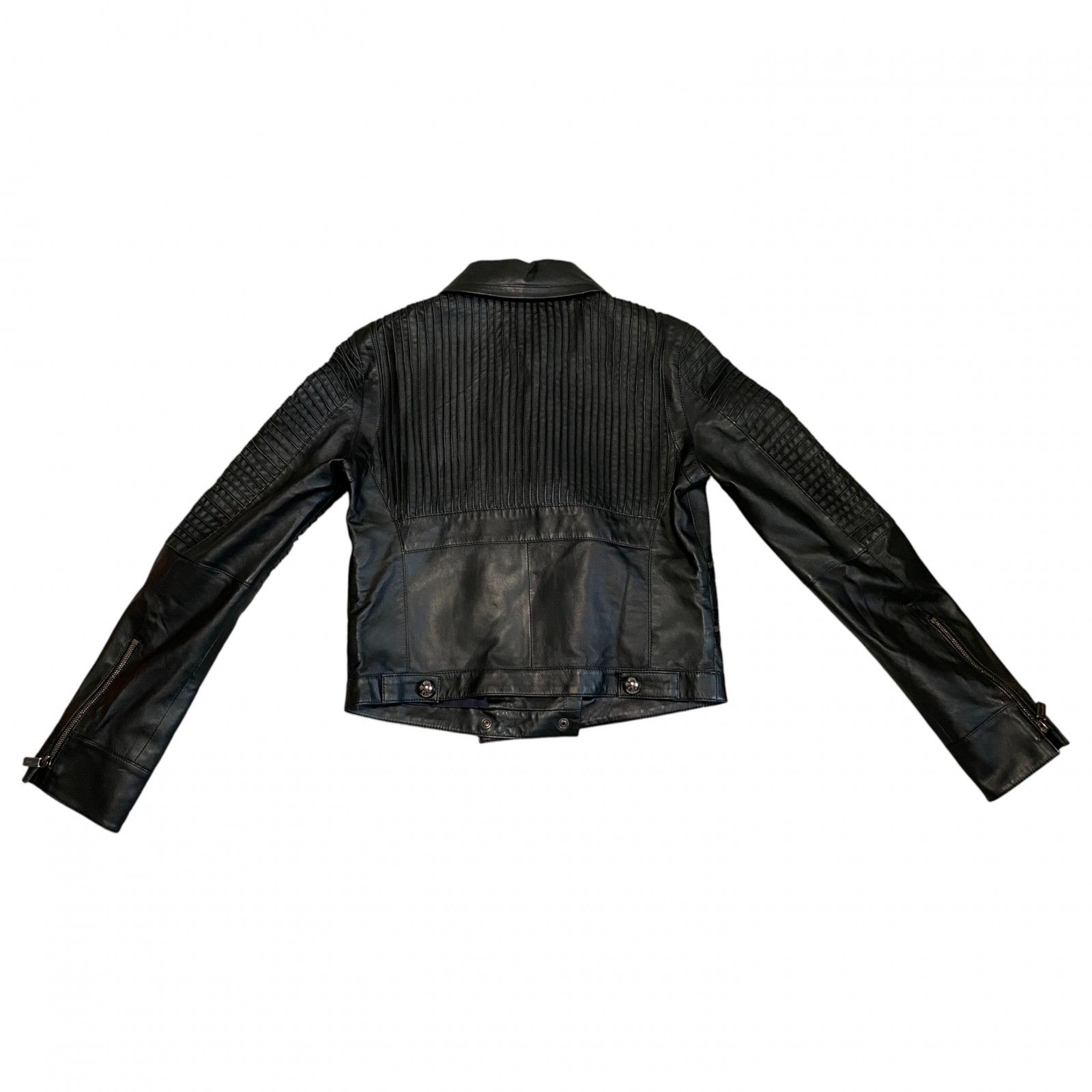 美品 セリーヌ CELINE レディース ラム レザー ライダースジャケット