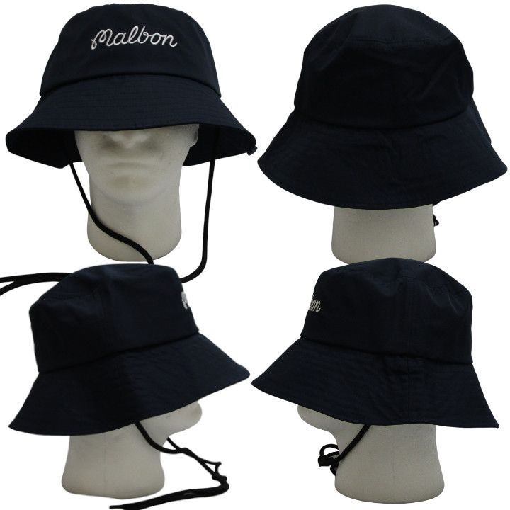 2025 Malbon Golf マルボンゴルフ ICON スクリプトロゴ バケットハット
