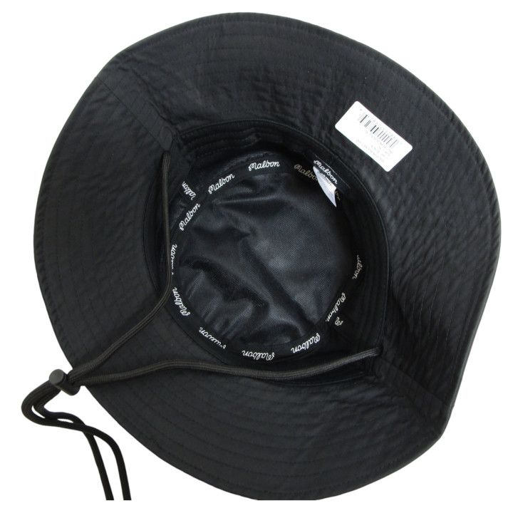 MALBON バケットハット ブラック 帽子 マルボン ハット ゴルフ 2025 Malbon Golf マルボンゴルフ ICON スクリプトロゴ バケットハット