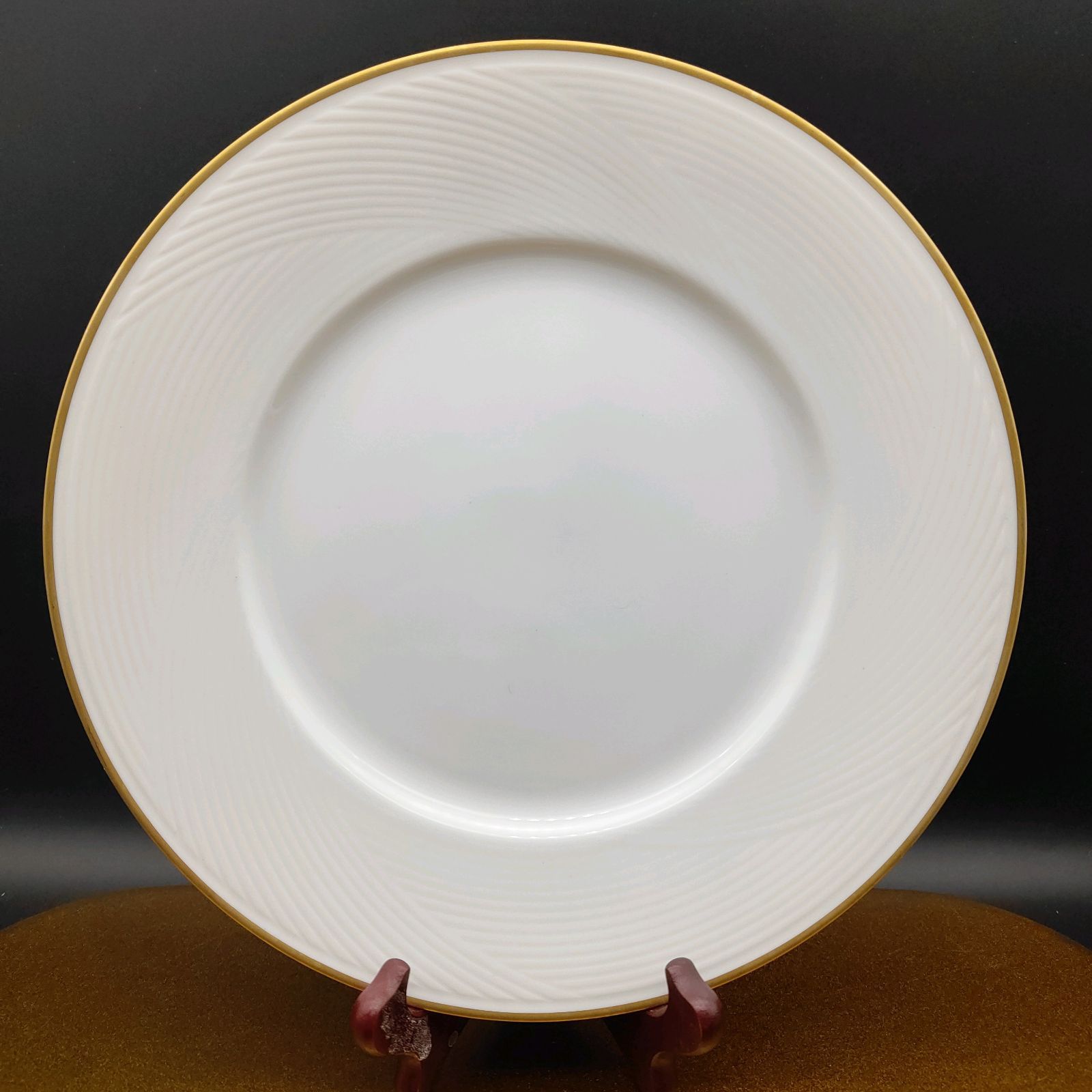 DANSKレアモデルディナー皿4枚セット DANSK Tapestries ディナープレート 4枚 セット ゴールドリム 電子