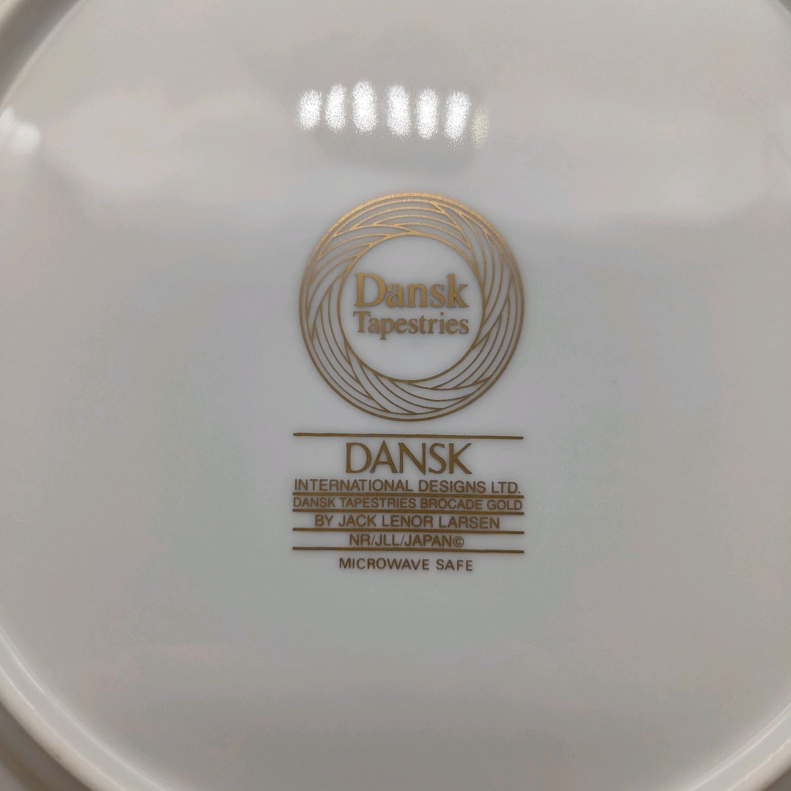 DANSK Tapestries ディナープレート 4枚 セット ゴールドリム 電子