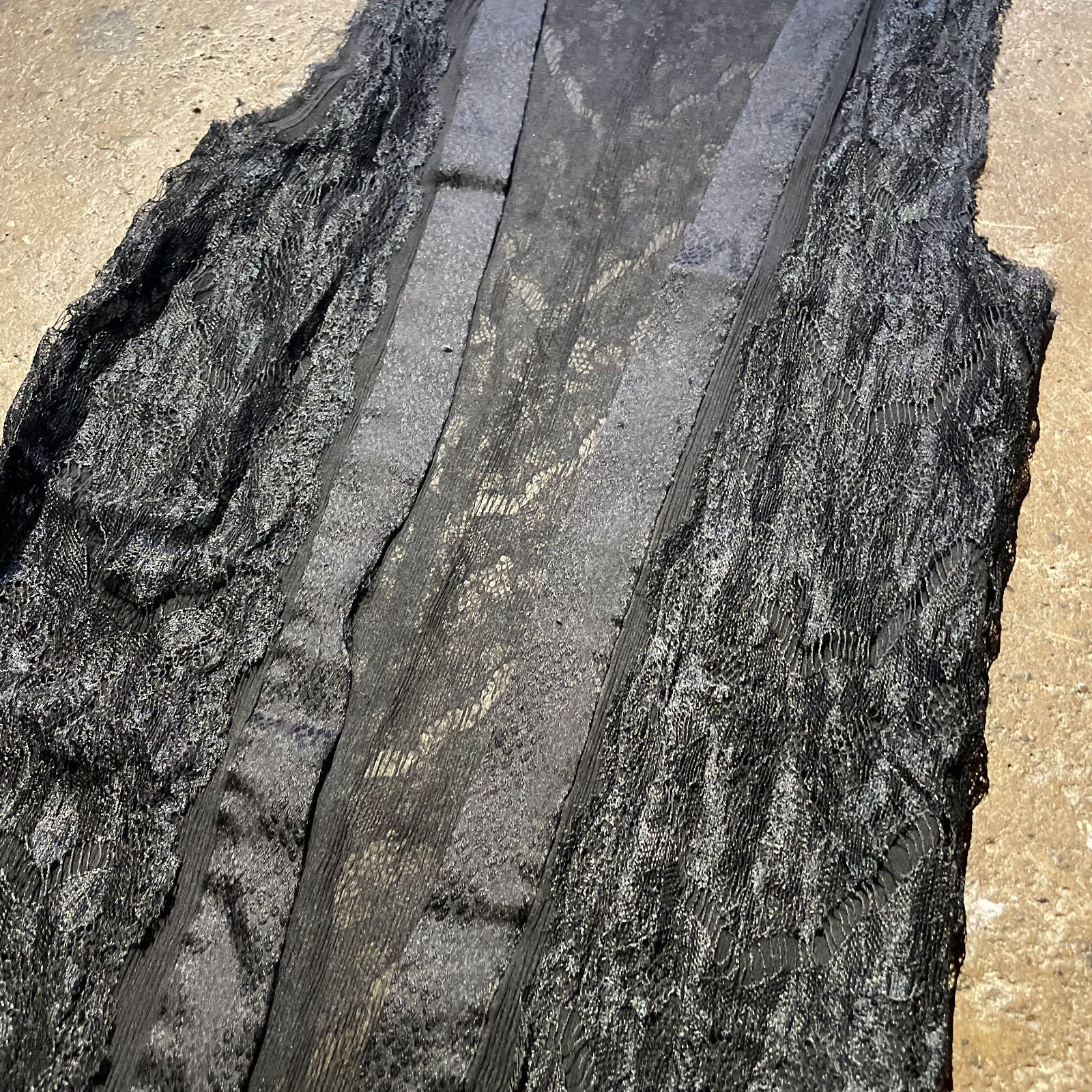 SHARE SPIRIT ロング レース ベスト シェアースピリット 切替 シルク