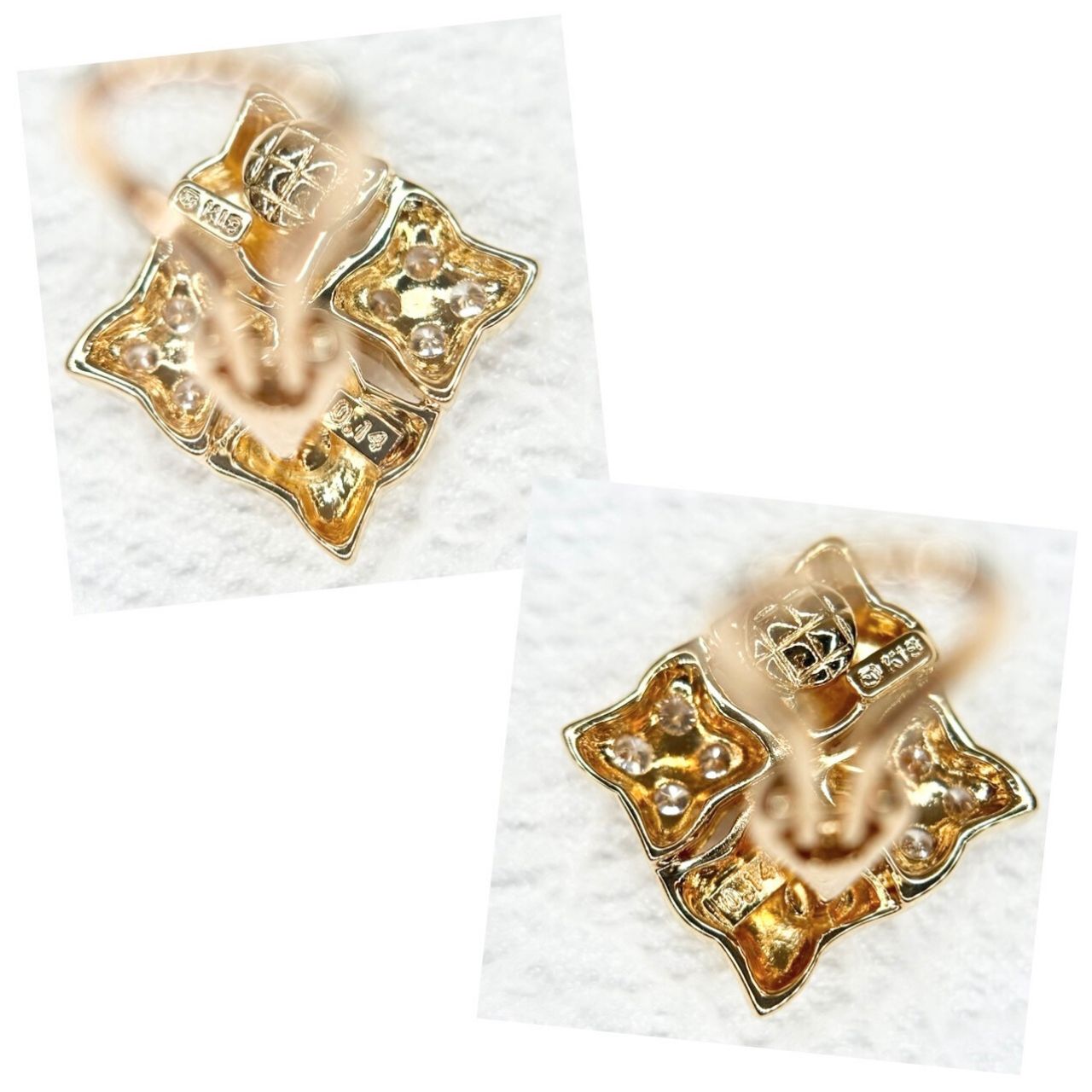 ミキモト K18 天然 ダイヤモンド 計0.28ct ピアス - メルカリ