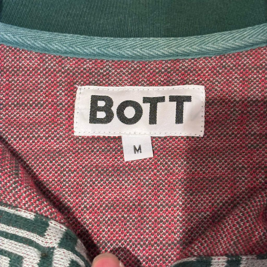 BOTT ボット DOOR JACQUARD L/S POLO 長袖ポロシャツ 213BOTT08