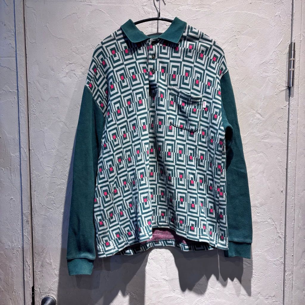 BOTT ボット DOOR JACQUARD L/S POLO 長袖ポロシャツ 213BOTT08