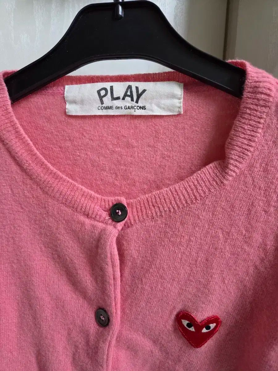 コム・デ・ギャルソン プレイ ピンク カーディガン - メルカリ