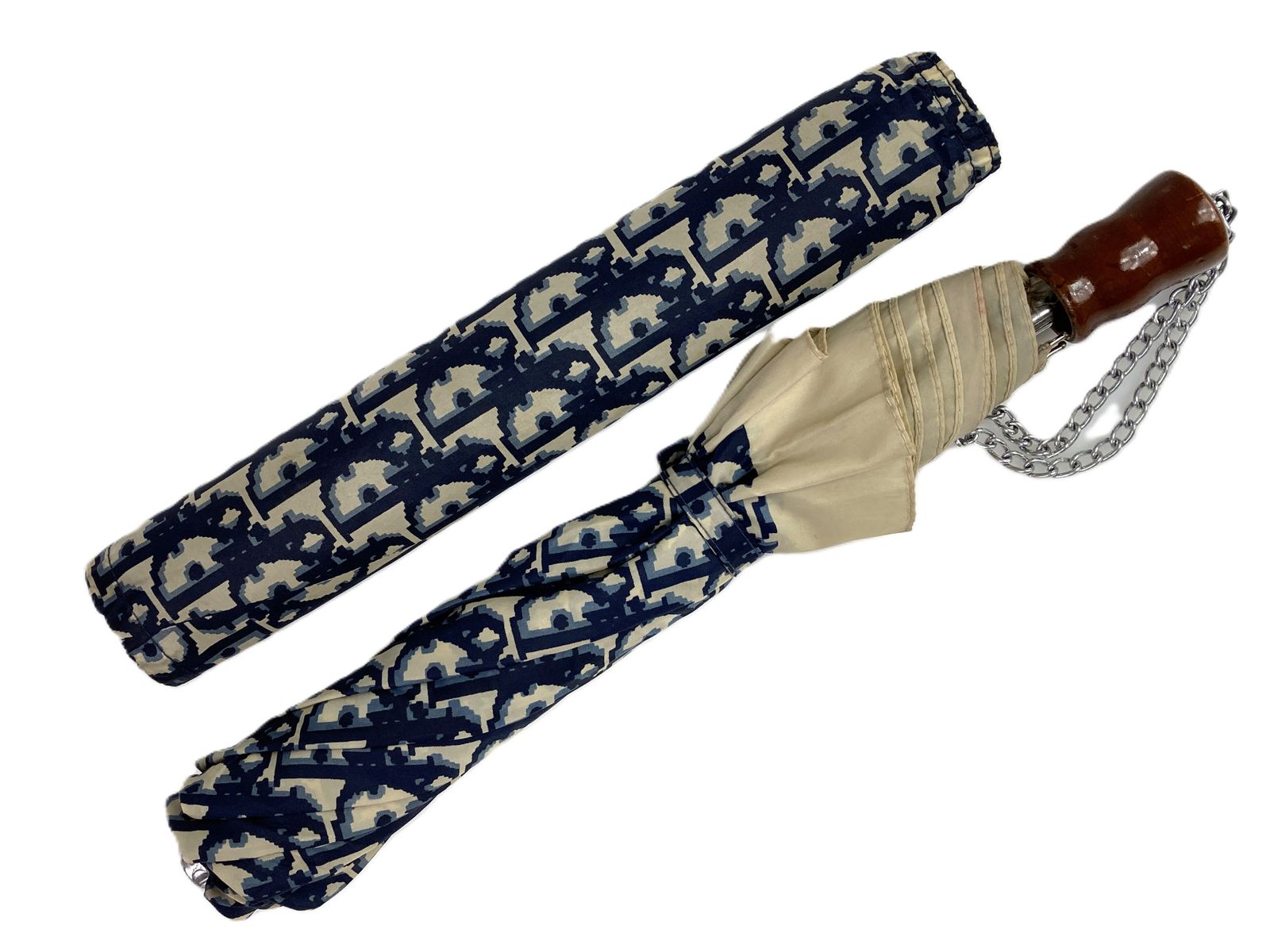 クリスチャンディオール Christian Dior 折りたたみ傘 雨傘 トロッター